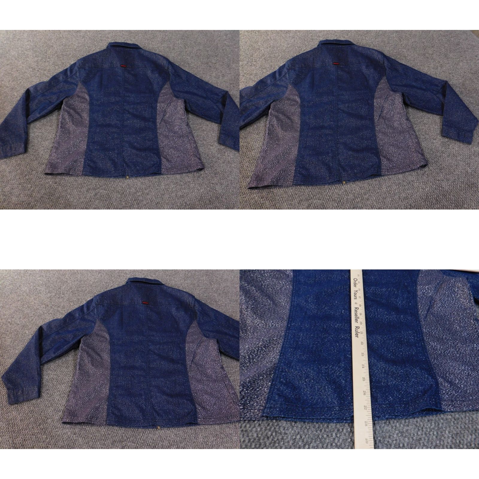Fubu FUBU Jacket Denim Womens 16W Plus Regular Zip Mid-Length Long Sleeve Blue Retro Vintage N/A Size XXL / US 16-18 / IT 52-54 - 8 Thumbnail