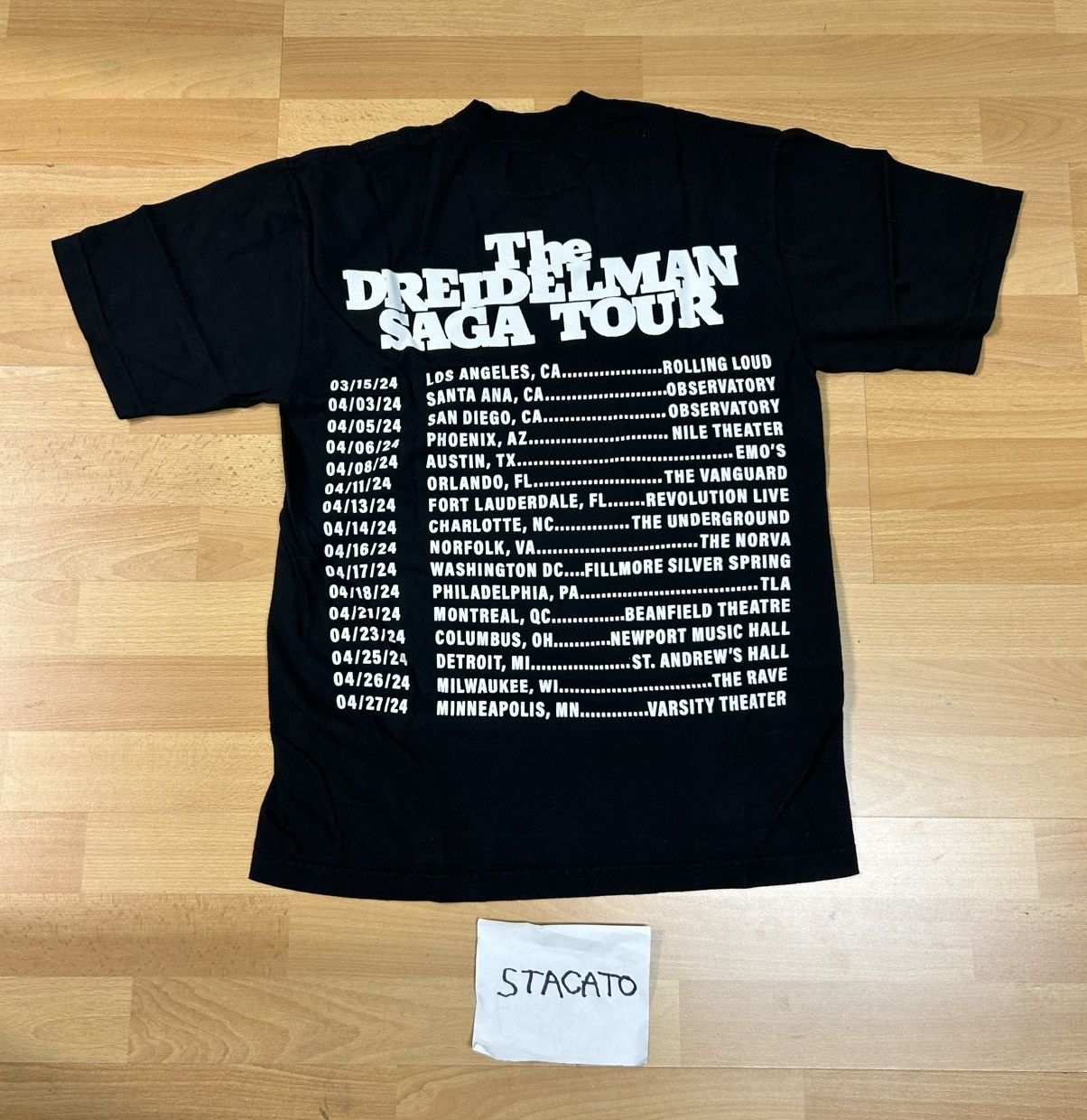 Rap Tees × Vintage BLP Kosher Driedelman Tour Tee Black Small Size US S / EU 44-46 / 1 - 4 Thumbnail