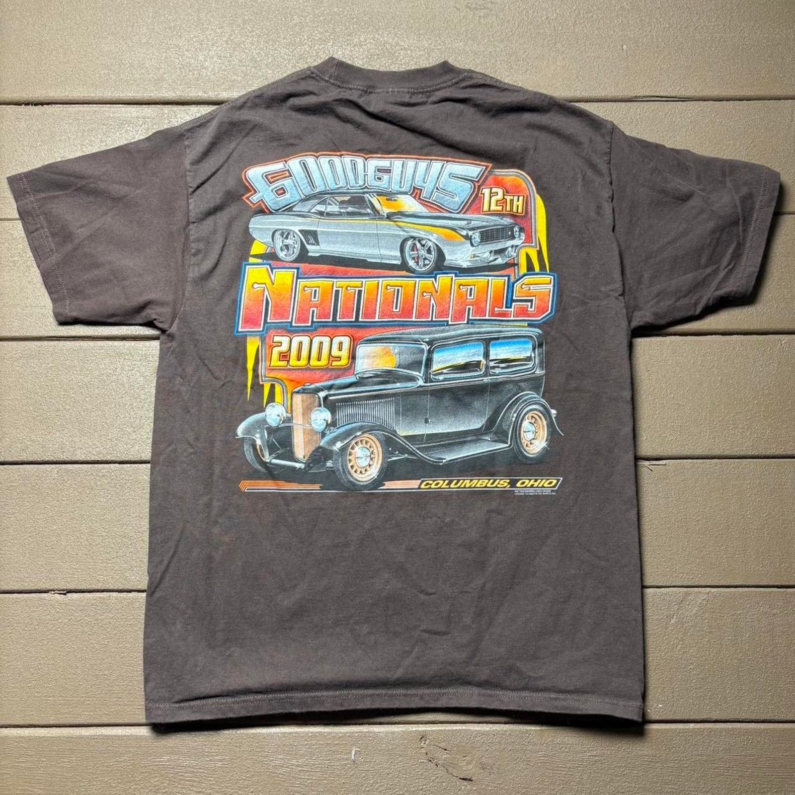 NASCAR Brown 2009 Hot Rods Racing Shirt Size US L / EU 52-54 / 3 - 1 Thumbnail