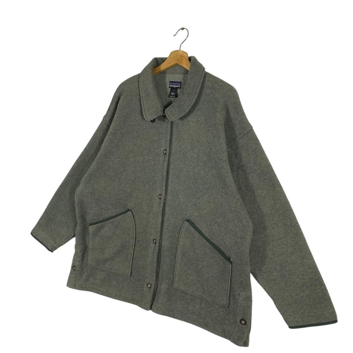 Patagonia Vintage 90s Patagonia Fleece Snap Button Jacket Size US L / EU 52-54 / 3 - 2 Thumbnail