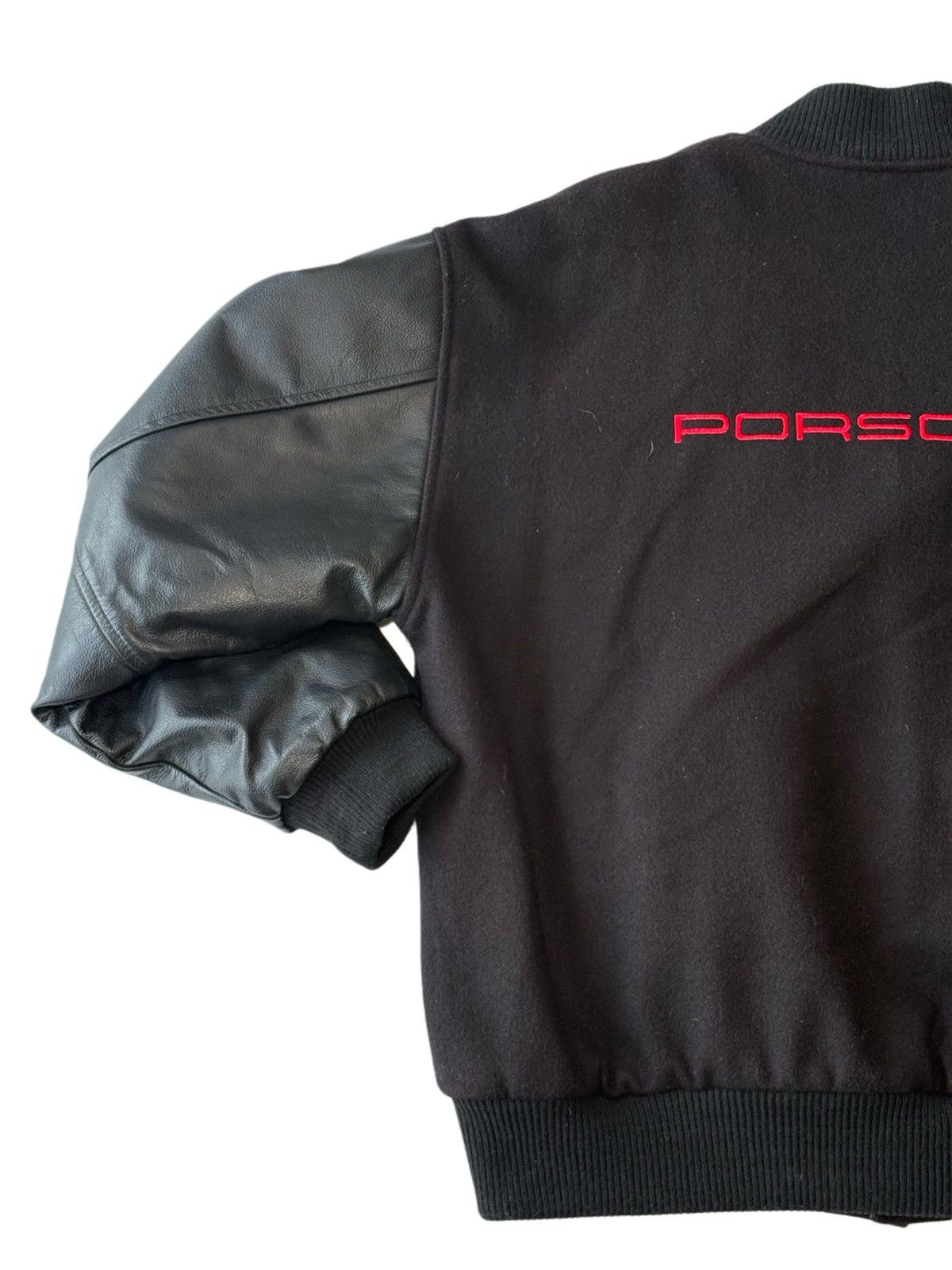 Porsche Design Vintage Porsche Black Varsity Jacket Size US M / EU 48-50 / 2 - 8 Thumbnail