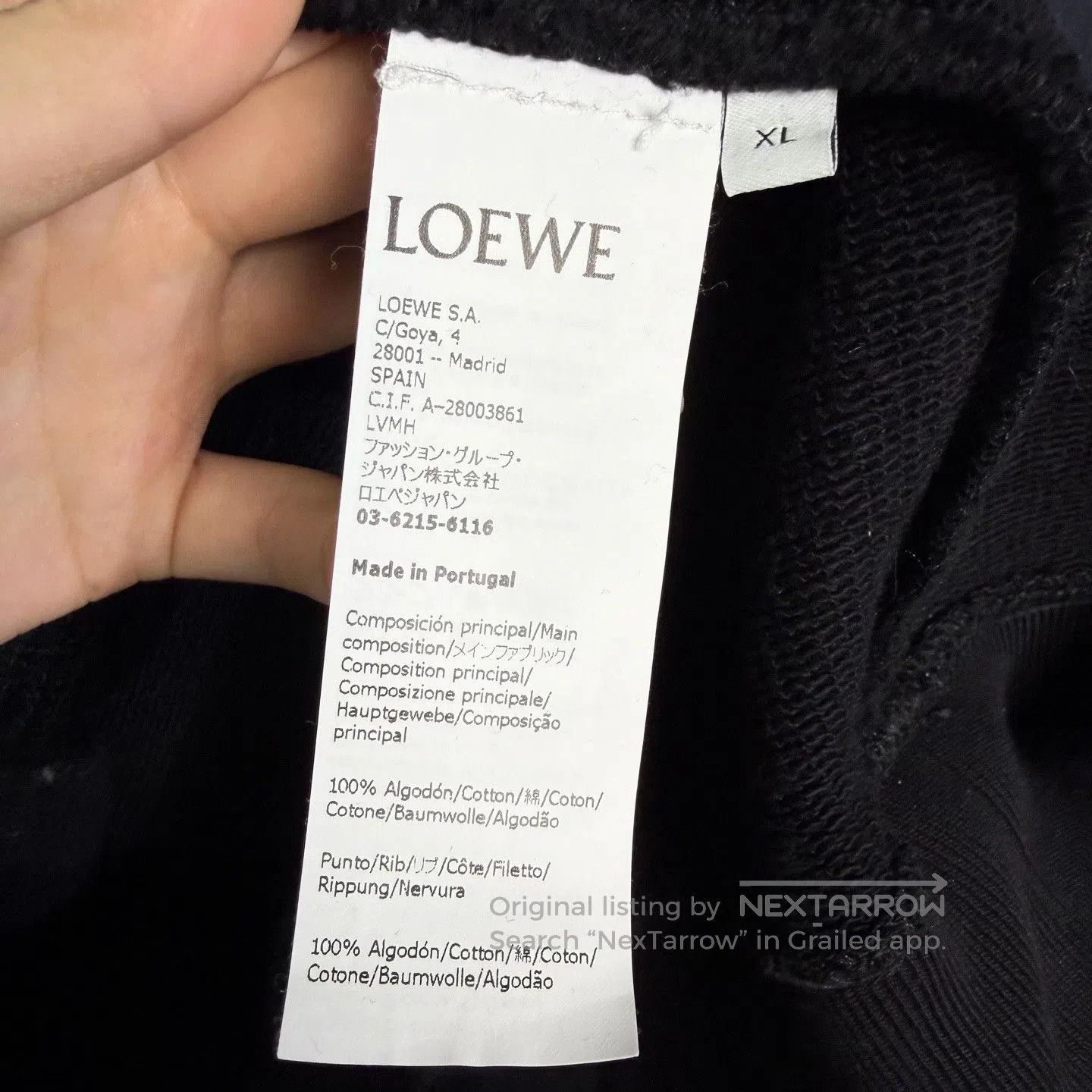 Loewe Loewe Black Hoodie Neon Pink Logo XL. Size US XL / EU 56 / 4 - 4 Thumbnail
