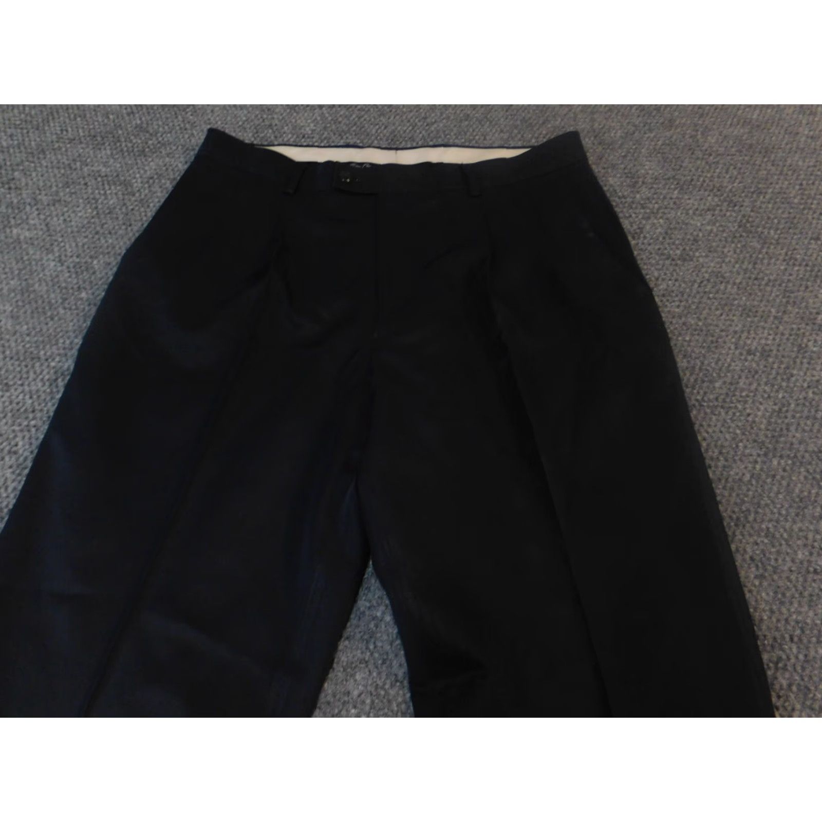 Vintage Alan Flusser Pants 36x34 blue straight regular Mens Pants Straight 34 Inseam 34 Blue Chino Modern Casual Pocket Size US 36 / EU 52 - 6 Thumbnail