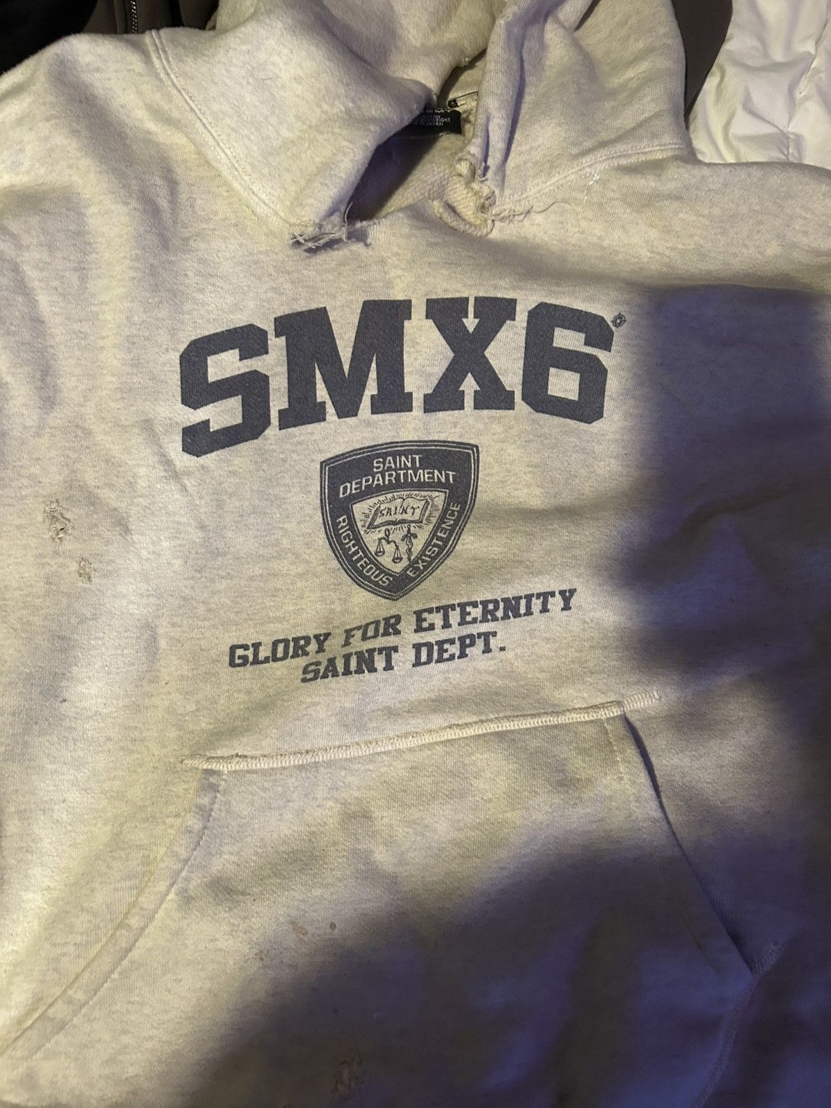 Saint Michael RARE SAINT Mxxxxxx x Shermer Academy Hoodie Grey Size US M / EU 48-50 / 2 - 2 Thumbnail