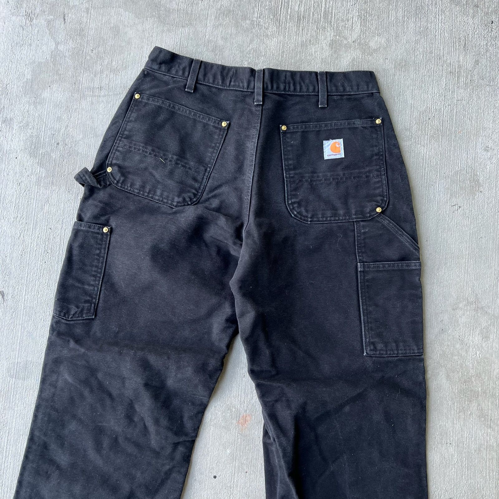 Carhartt × Vintage Carhartt black double knee work wear carpenter pants Size US 31 - 5 Thumbnail