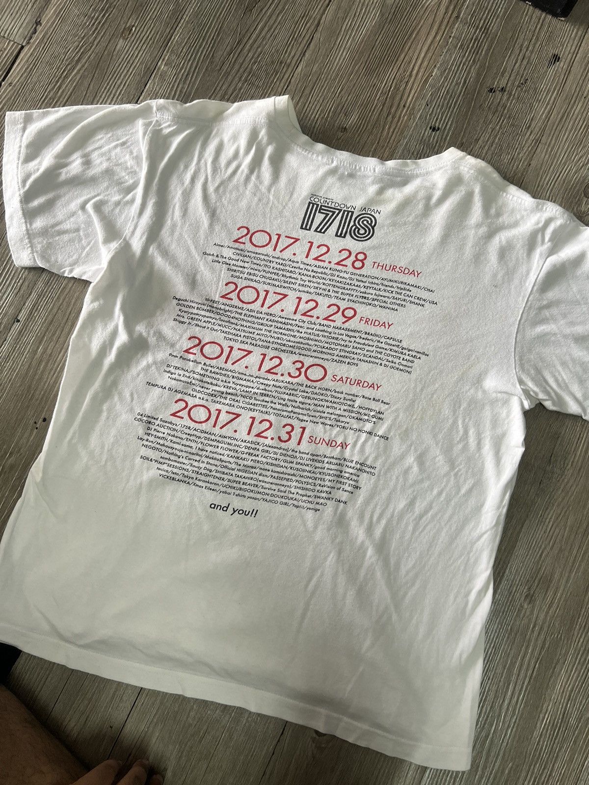 Band Tees Countdown Japan 1718 Concert Tshirt by RockinOn Size US L / EU 52-54 / 3 - 5 Thumbnail