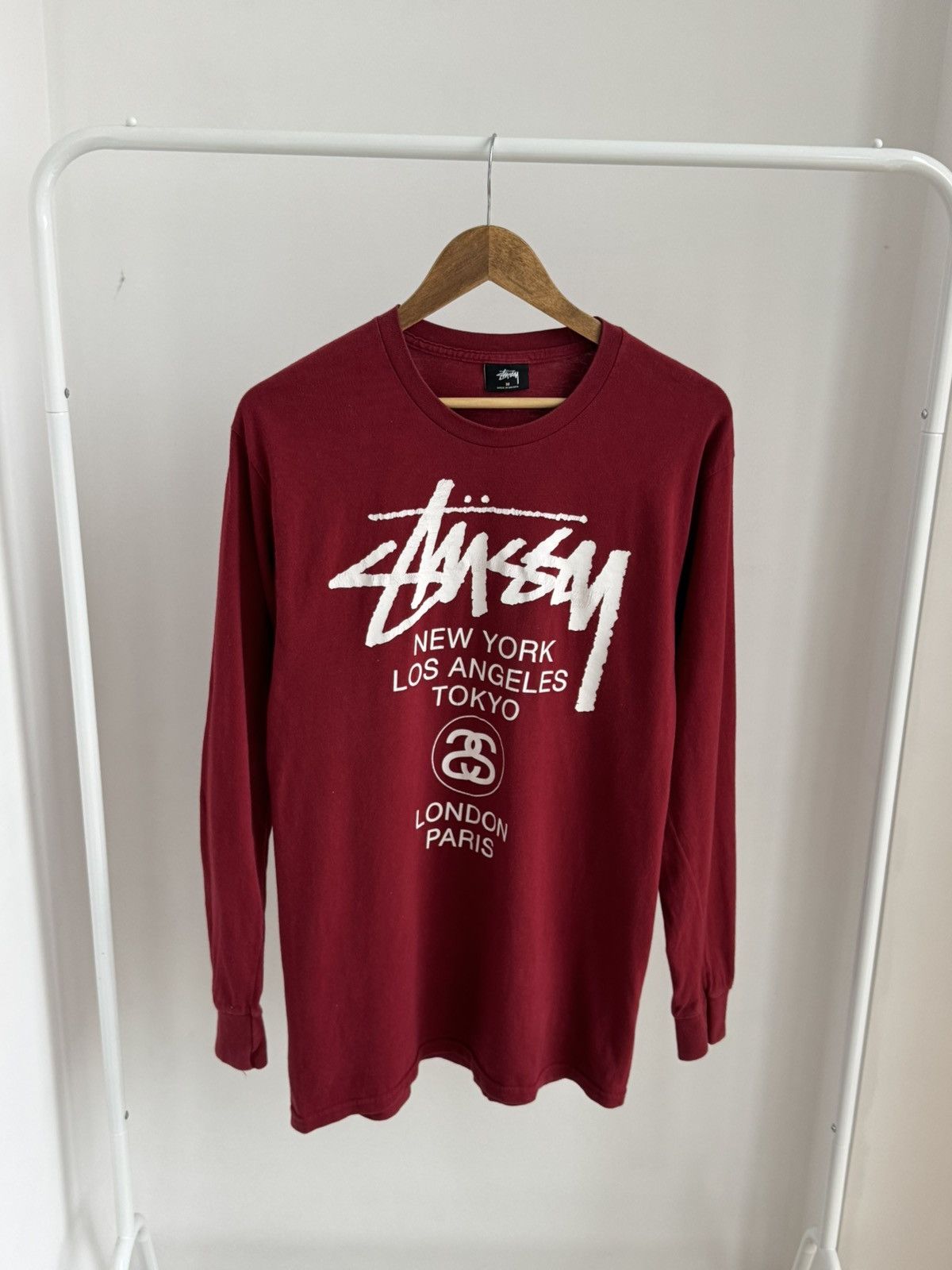 Stussy Stussy All Print Big Logo Long Sleeve Shirt Skate Men Size M Size US M / EU 48-50 / 2 - 3 Thumbnail
