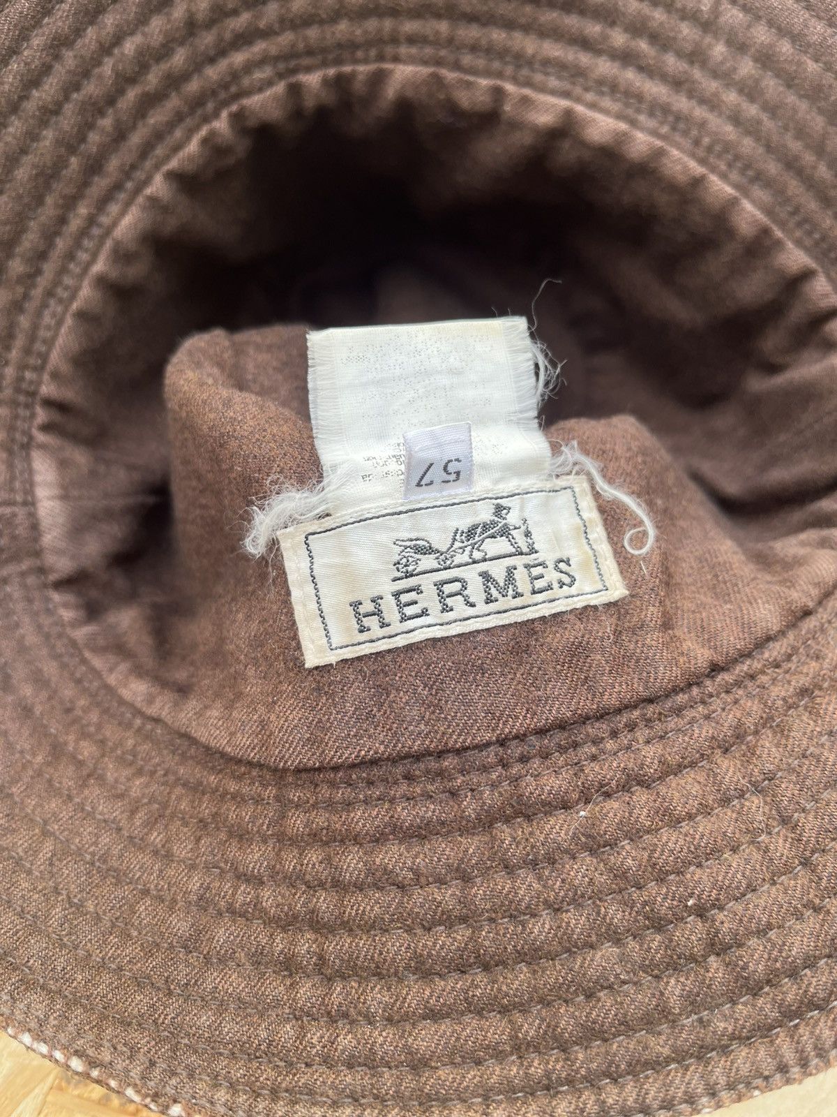 Hermes Vintage HERMES unisex bucket hat Size ONE SIZE - 4 Thumbnail