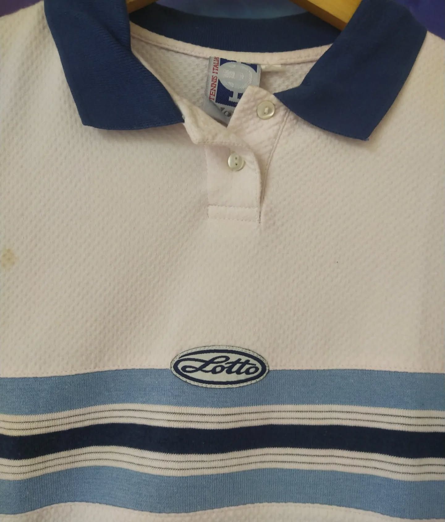 Lotto Sport 1990s Lotto Tennis Italia Polo Shirt Size S / US 4 / IT 40 - 2 Thumbnail
