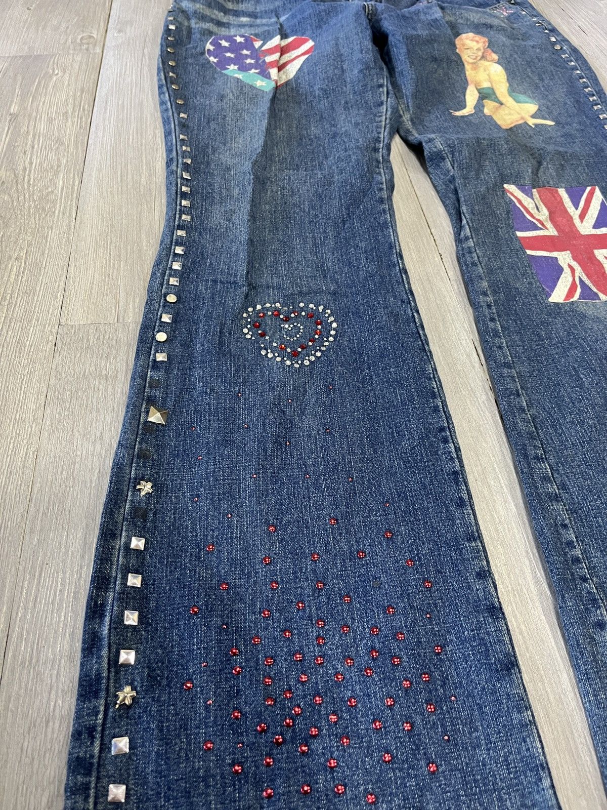 Hysteric Glamour RARE JEANS Great Britain 🇬🇧 Sexy lady by zana . di Size US 34 / EU 50 - 3 Thumbnail