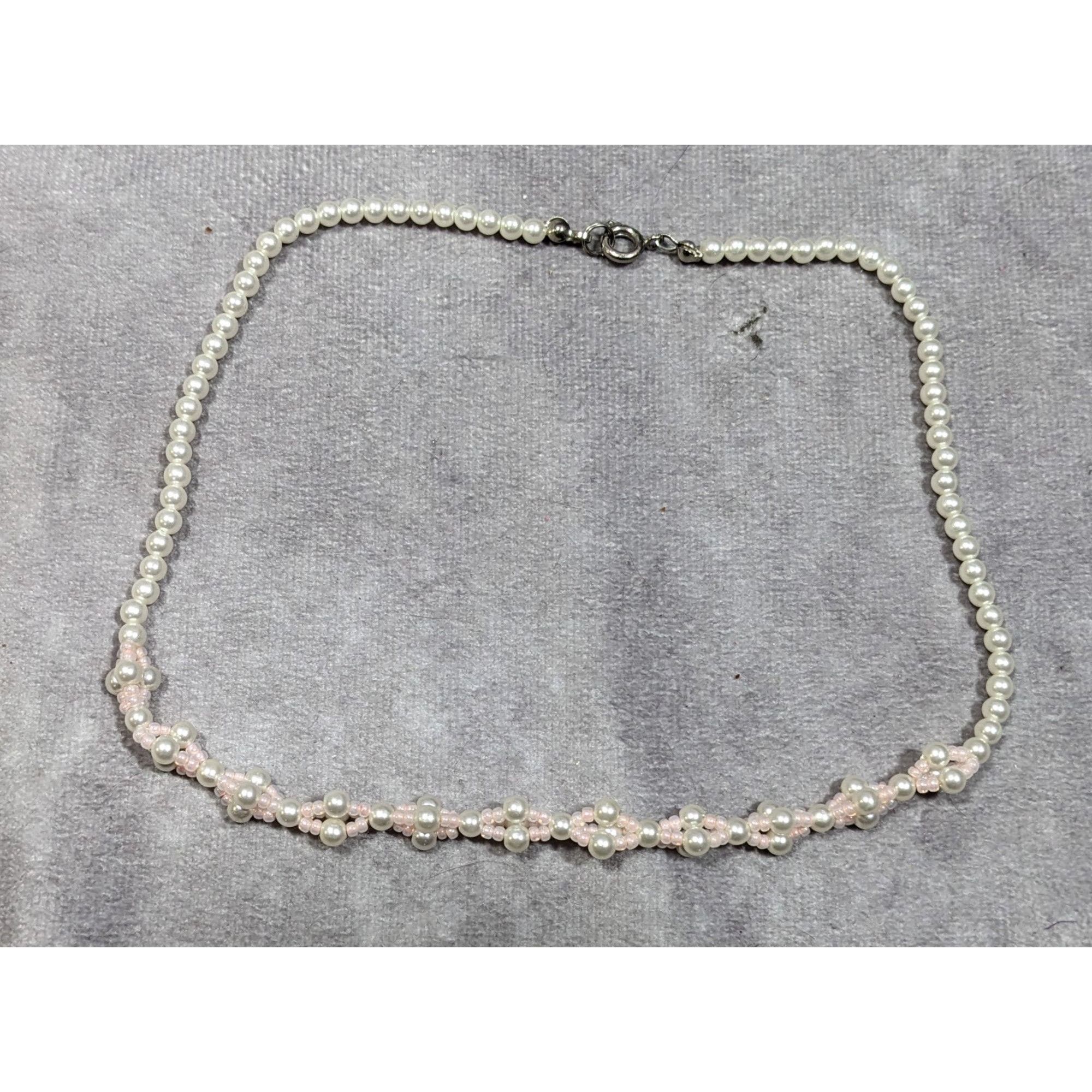 Other Coquette Pastel Pink Faux Pearl Beaded Necklace Size ONE SIZE - 8 Thumbnail