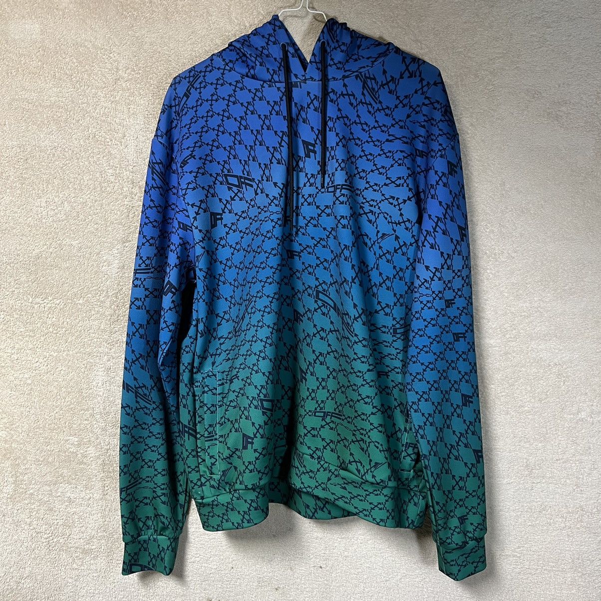 Designer × Off-White × Virgil Abloh Off-White Arrows Monogram Print Ombré Hoodie Mens Large Size US L / EU 52-54 / 3 - 1 Thumbnail