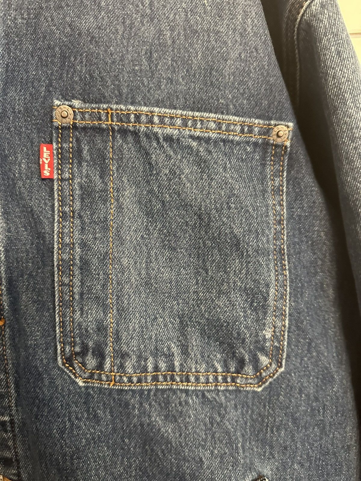 Levi's Levi Premium Cord Collar Work Jacket Size US XL / EU 56 / 4 - 2 Thumbnail