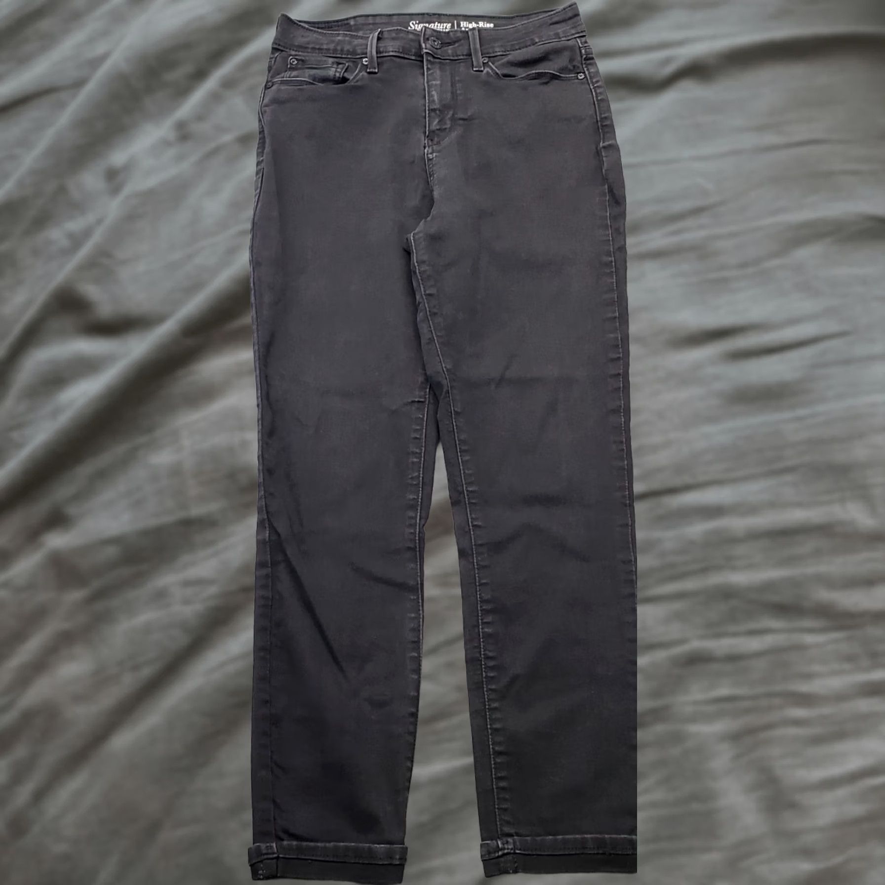Levi's Levi's Womens 6 Black Denim High-Rise Ankle Skinny Jeans Streetwear Size 28" / US 6 / IT 42 - 1 Thumbnail