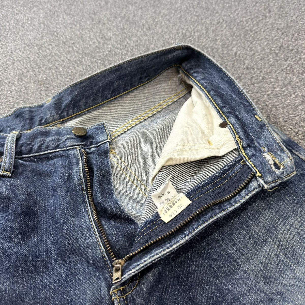 Lee × Number (N)ine Flared Vintage 90s Lee Distressed Faded Japanese Denim Size US 30 / EU 46 - 15 Thumbnail