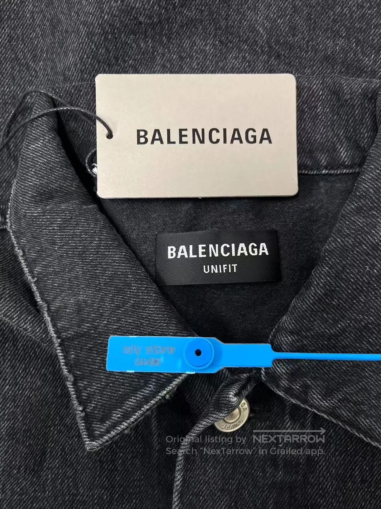 Balenciaga Balenciaga Black Denim Long Sleeve Jacket. Size XS / US 0-2 / IT 36-38 - 5 Thumbnail