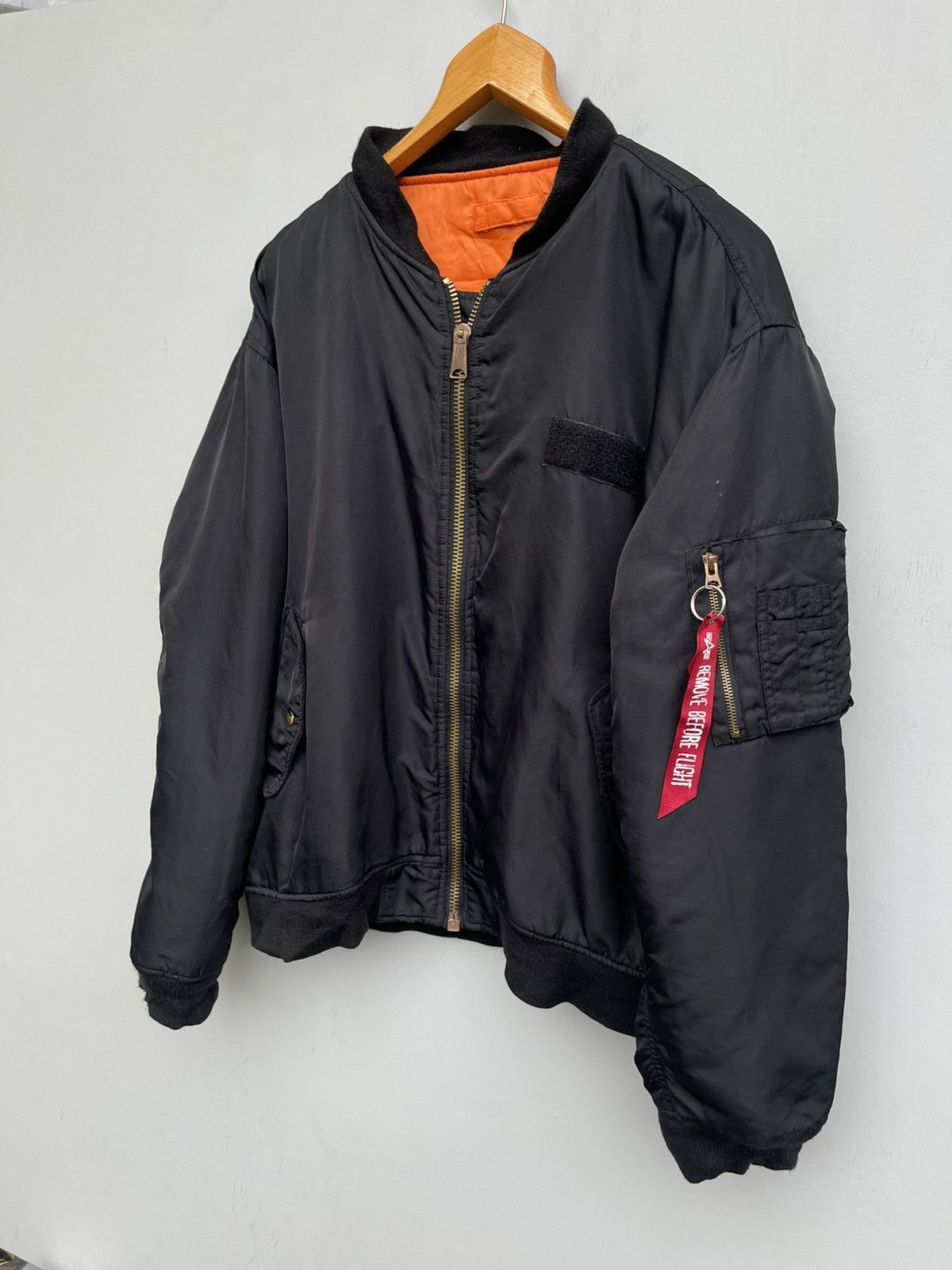 Giacca Bomber MA-1 Y2K Vintage Blu – Taglia L, Nuova Con Etichette