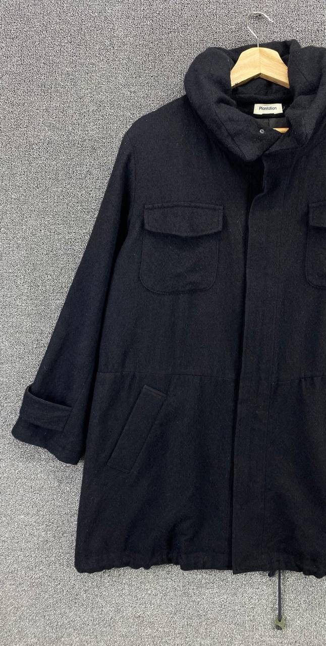Issey Miyake Vintage Issey Miyake Plantation Black Wool Hodded Jacket Size M / US 6-8 / IT 42-44 - 2 Thumbnail
