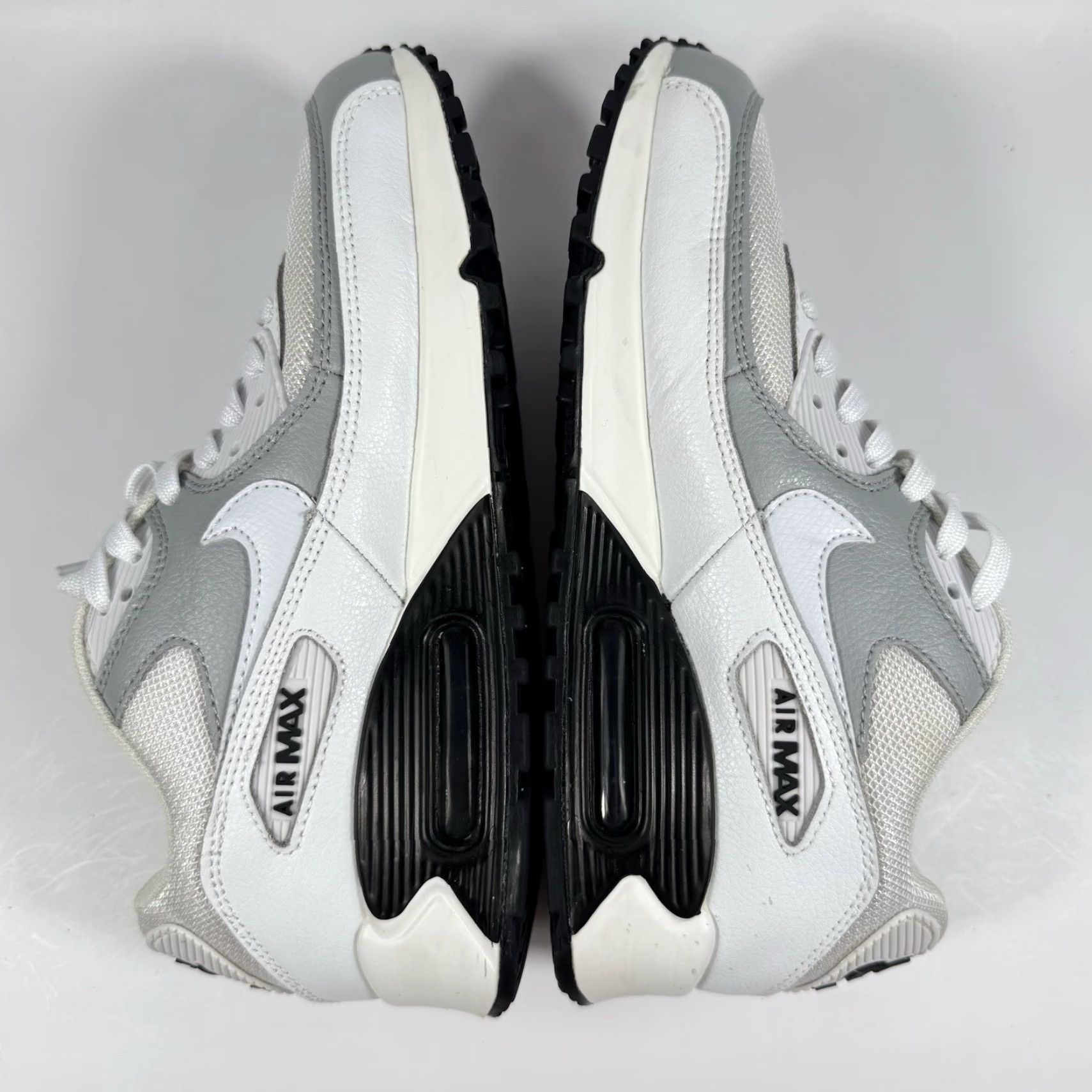 Nike Nike Air Max 90 Women's Size 8 Sneakers White Grey 325213-126 Size US 8 / IT 38 - 7 Thumbnail