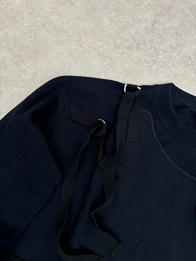 Jil Sander Jil Sander Two Front Bondage Navy Sweater Size US M / EU 48-50 / 2 - 7 Thumbnail