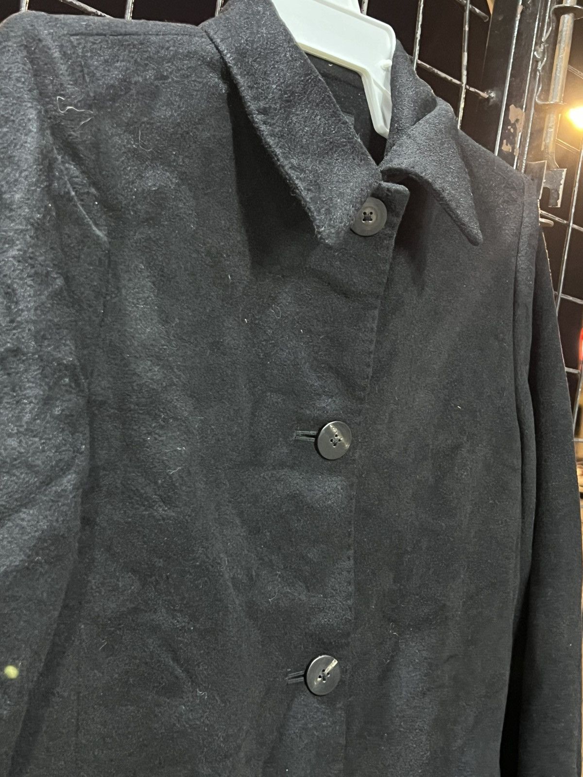 Ralph Lauren Ralph RL Lauren Classic long Jacket wool linen black Size ONE SIZE - 4 Thumbnail