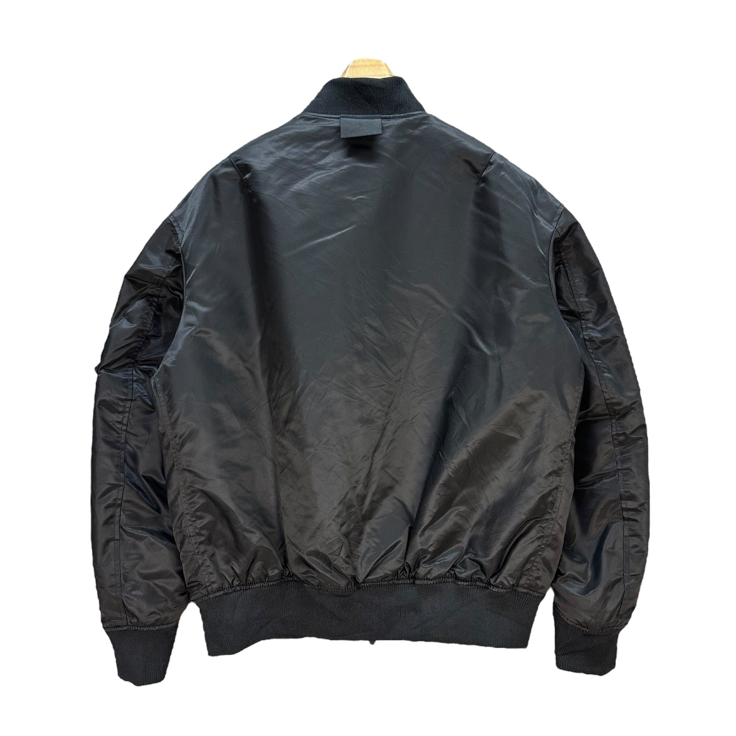 Japanese Brand +J Black Bomber Jacket #A3-0062 Size US M / EU 48-50 / 2 - 12 Thumbnail