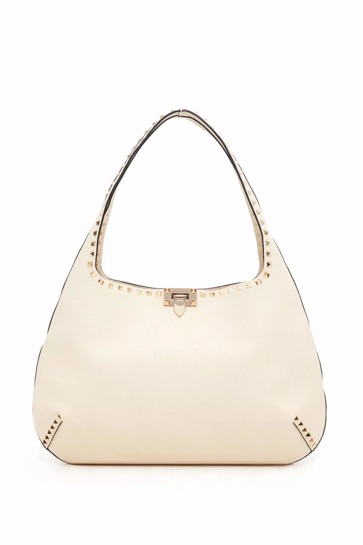 Valentino o1s1wg110426 Size: OS / Rockstud Small Hobo Bag Light Ivory Size ONE SIZE - 1 Thumbnail