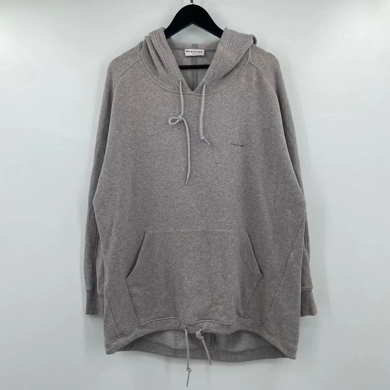 Balenciaga Balenciaga Grey small logo letter hoodie 2501-Nextarrow Size US S / EU 44-46 / 1 - 1 Thumbnail