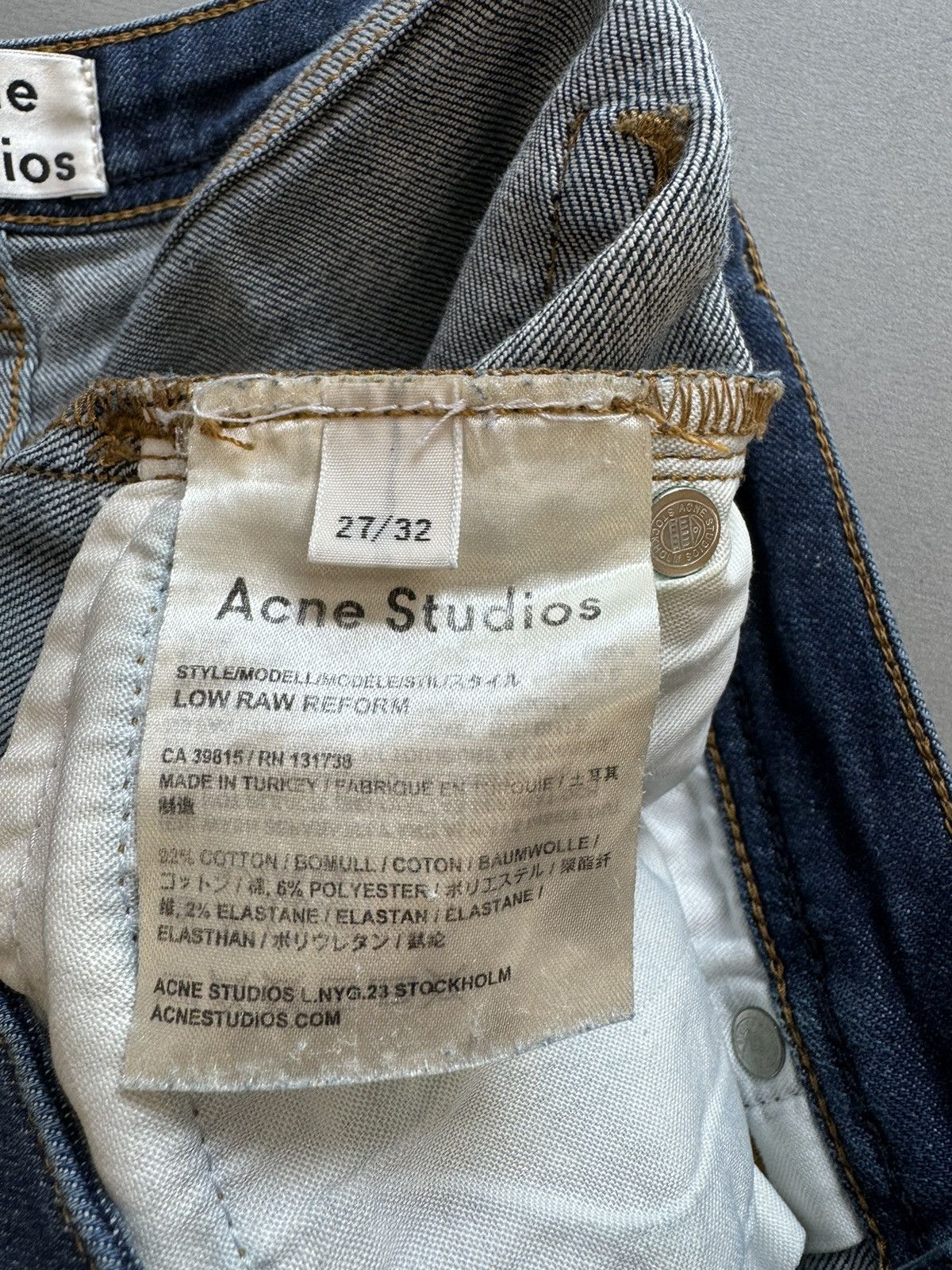 Acne Studios Acne Studios Low Raw Reform 27/32 Size 27" / US 4 / IT 40 - 4 Thumbnail