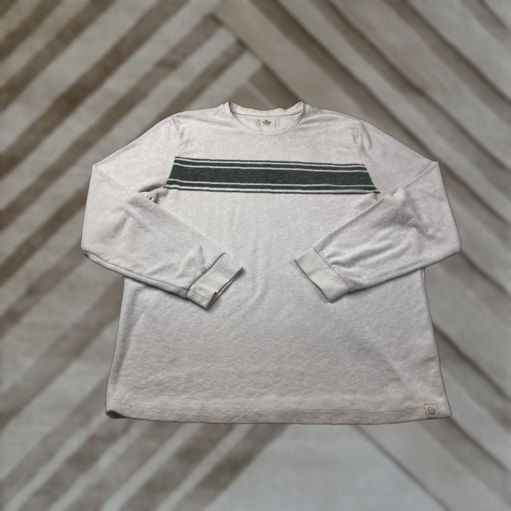 Marine Layer Marine Layer Stripe Crew Neck Pullover Long Sleeve Mens XL Multicolor Size US XL / EU 56 / 4 - 1 Thumbnail