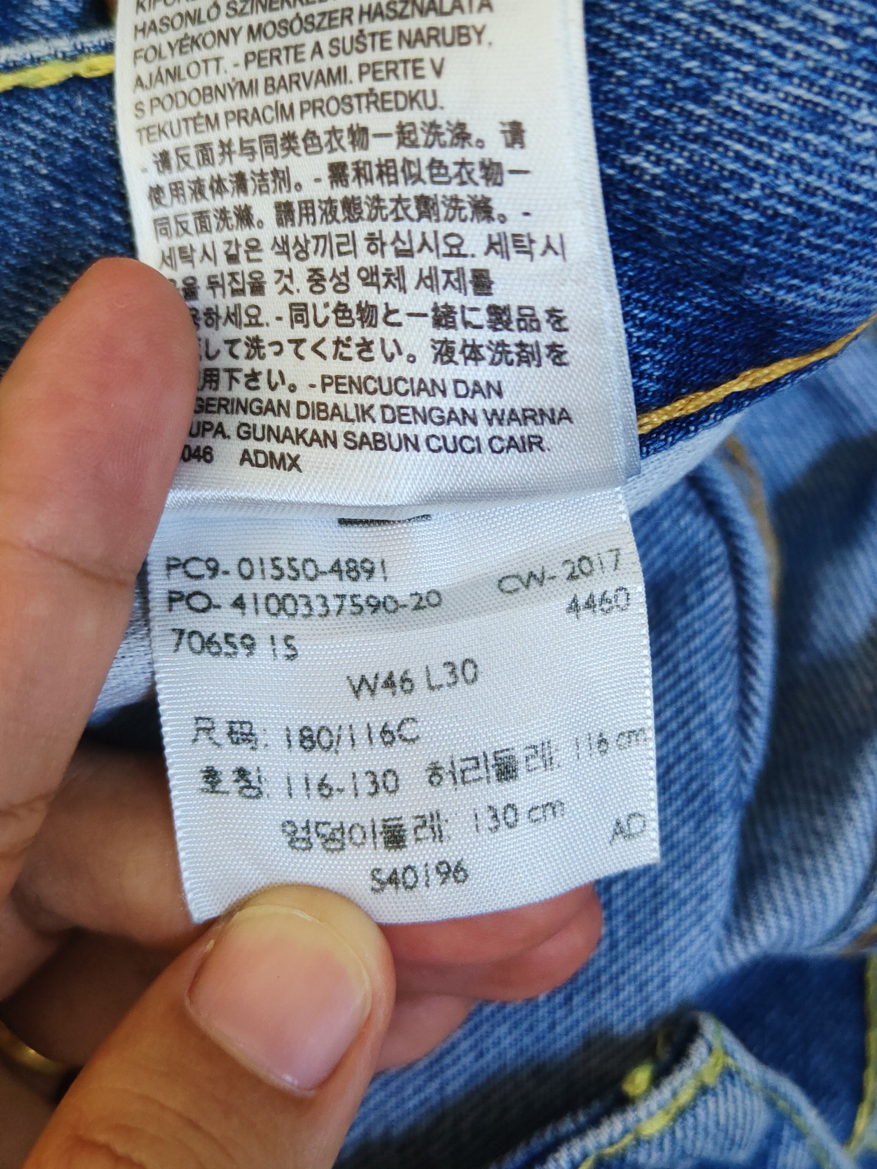 Levi's *waist 46inc* Levi's Blue Distressed Ripped Jeans #S2715 Size US 44 / EU 60 - 17 Thumbnail
