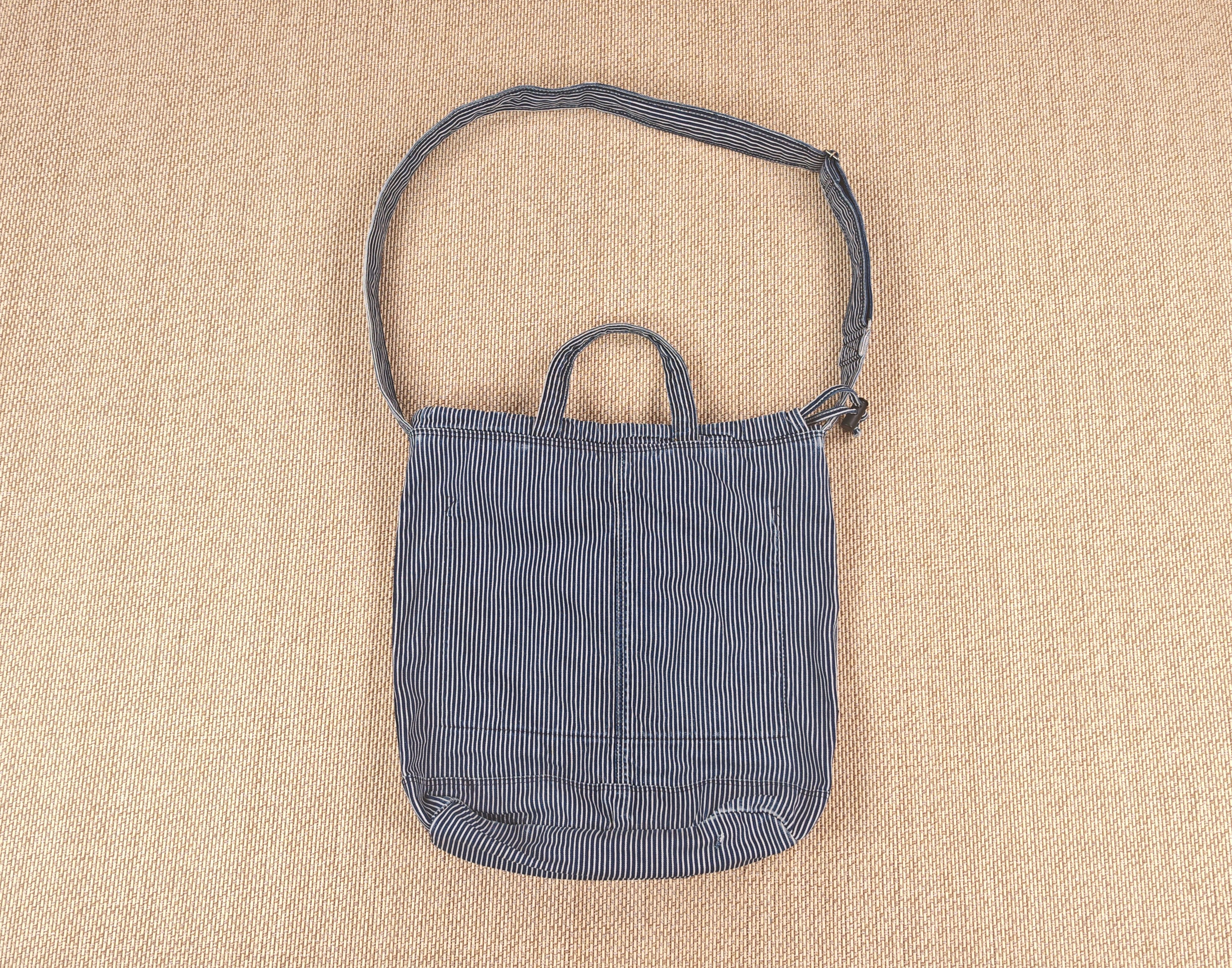 Hysteric Glamour Hysteric Glamour Hickory Fabric with Patches Sling Bag Size ONE SIZE - 2 Thumbnail