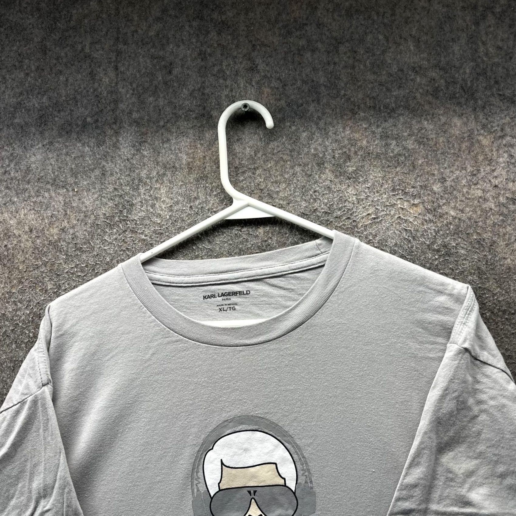 Karl Lagerfeld Karl Lagerfeld Shirt Mens XL Gray Cartoon Graphic Headphones Tee T-Shirt Casual Size US XL / EU 56 / 4 - 5 Thumbnail