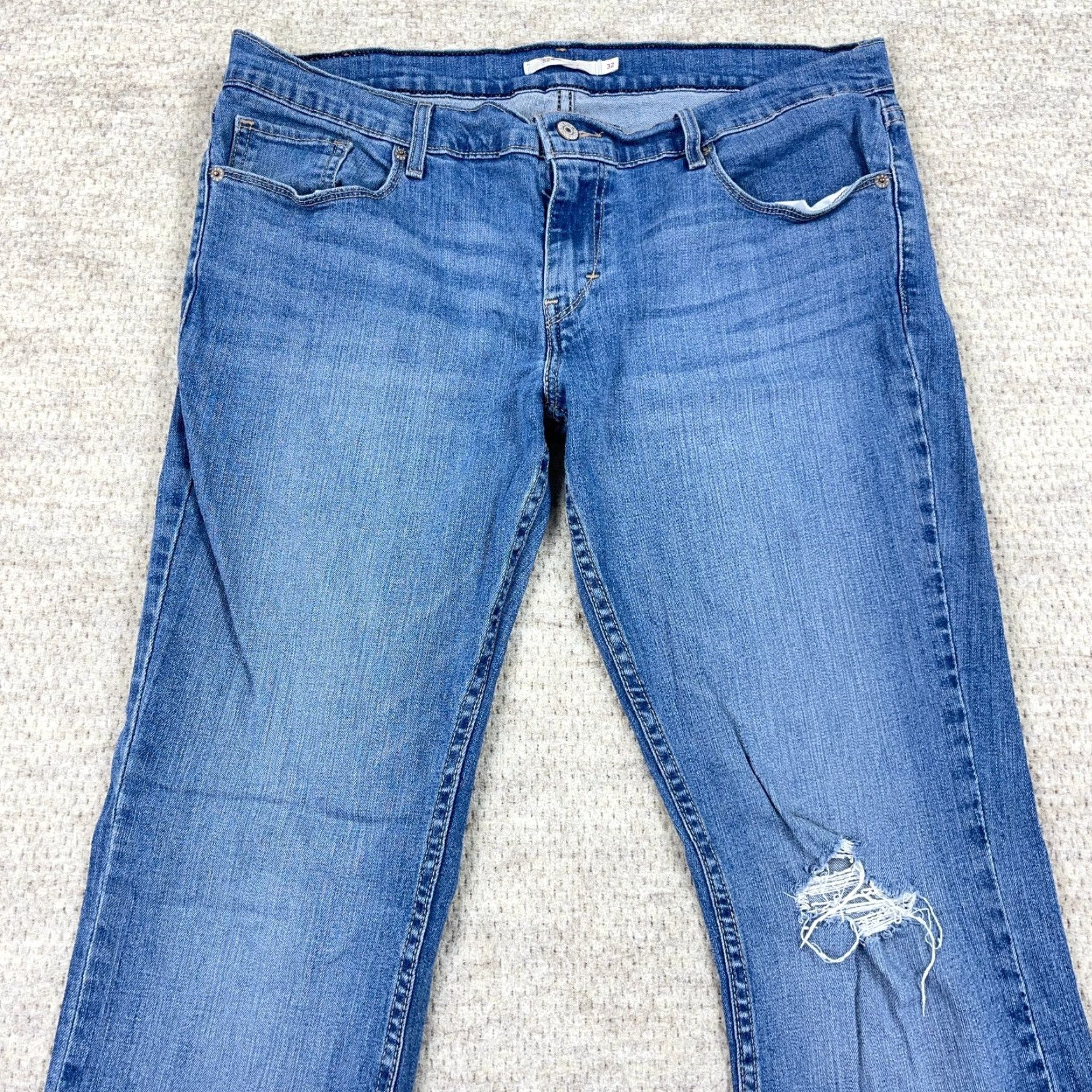 Levi's Levi's 524 Jeans Women Boot Cut Dark Blue Cotton Blend 34x30 Denim 5-Pocket Mid Rise Regular Size 34" / US 12 / IT 48 - 5 Thumbnail