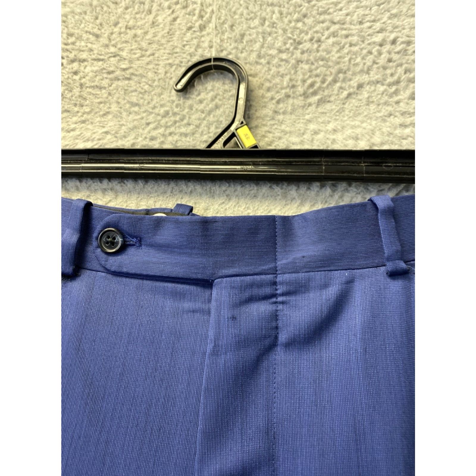 Vintage Tom James Executive Collection Dress Pants Mens 36x30 Navy Wool USA /0390 Size US 36 / EU 52 - 6 Thumbnail