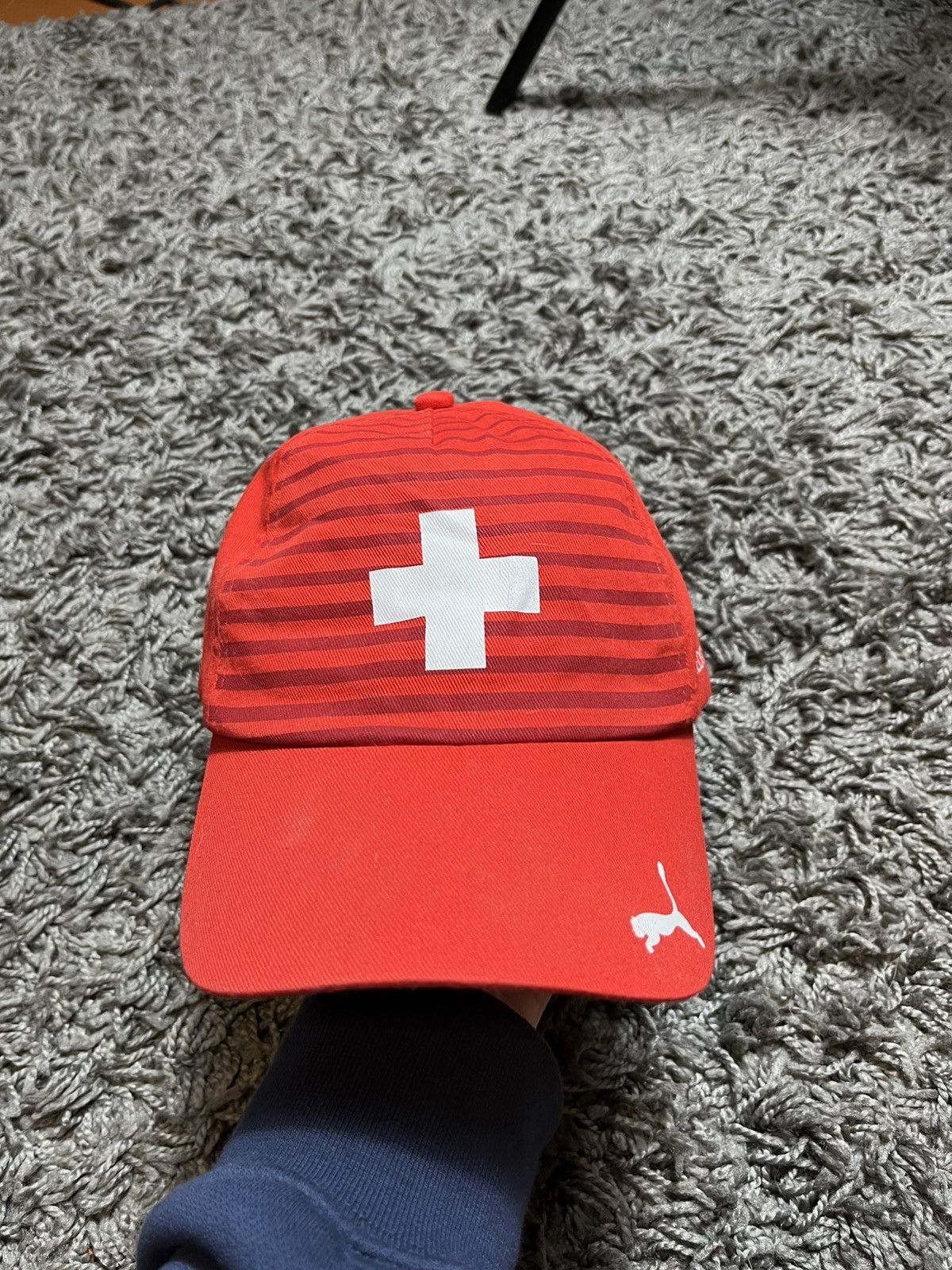 Puma |OS| PUMA SWITZERLAND NATIONAL FOOTBALL TEAM RED CAP Size ONE SIZE - 2 Thumbnail