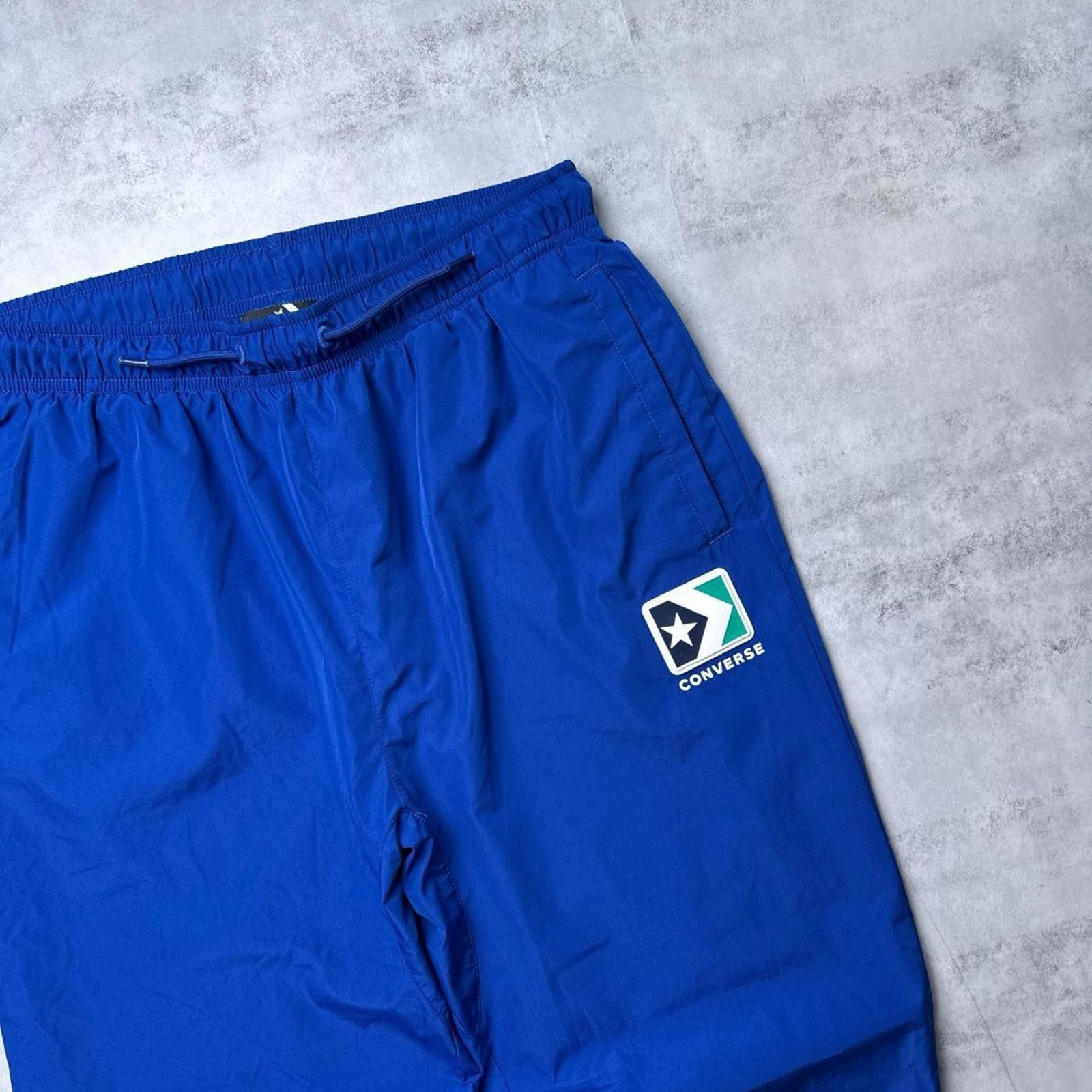 Converse Y2K Converse Track Pants Blue 00s Nylon Pants Size US 36 / EU 52 - 4 Thumbnail