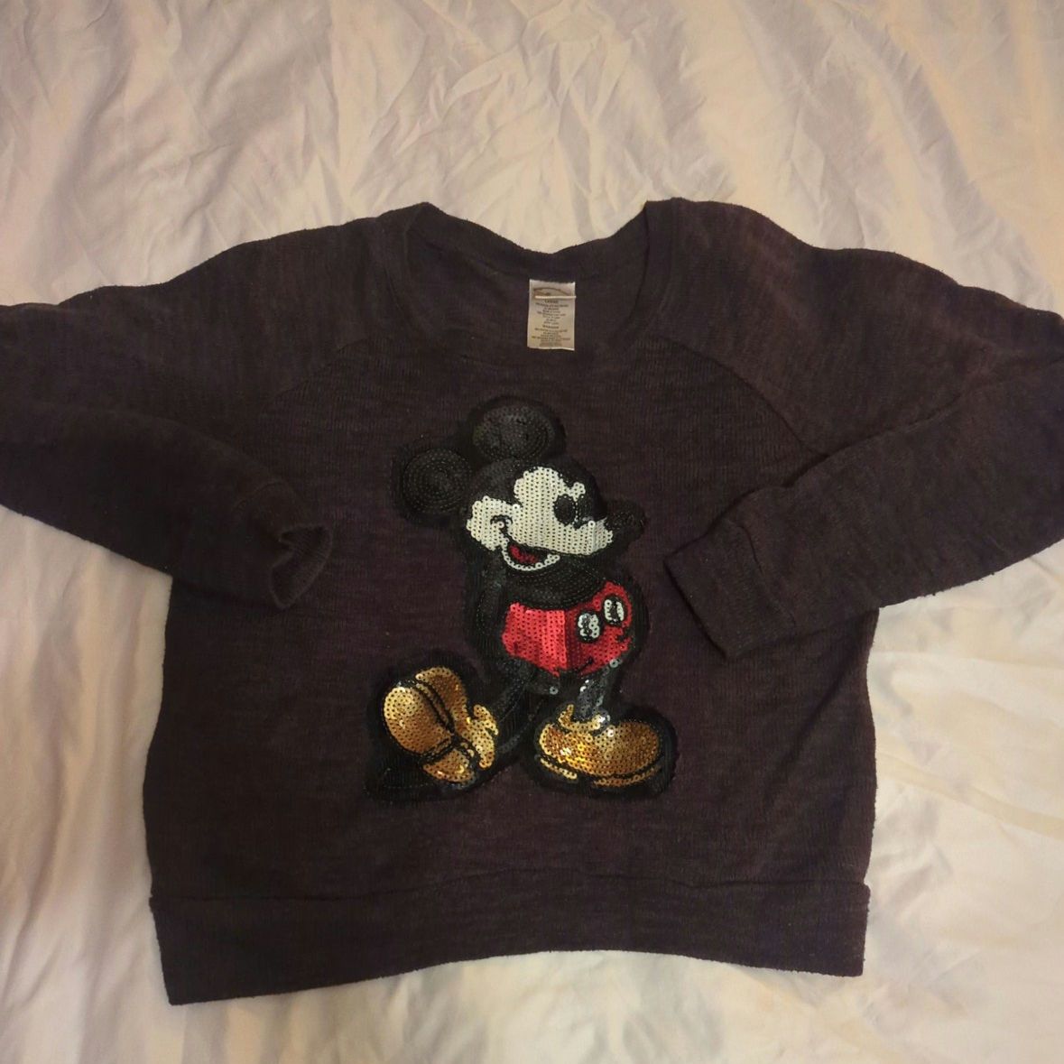 Disney Disney Mickey Mouse Sequence Sweater Size Large Women's Size L / US 10 / IT 46 - 1 Thumbnail