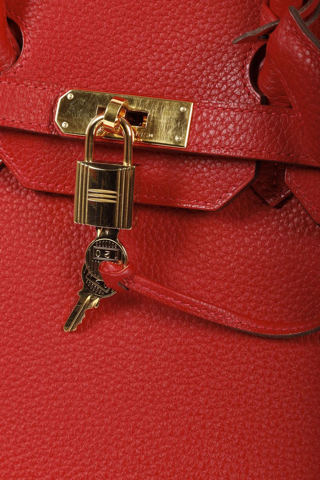 Hermes Hermès Birkin 35 Rouge Casaque Clemence GHW Size ONE SIZE - 13 Thumbnail