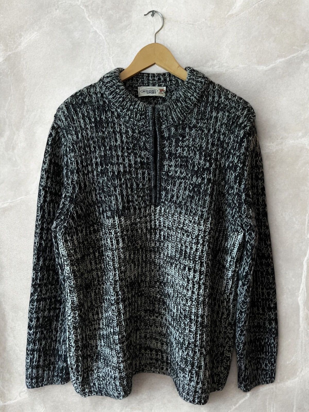Missoni × Vintage MISSONI SPORT BEAUTIFUL ITALIAN HEAVY KNIT ZIP SWEATER 1/4 Size US M / EU 48-50 / 2 - 4 Thumbnail