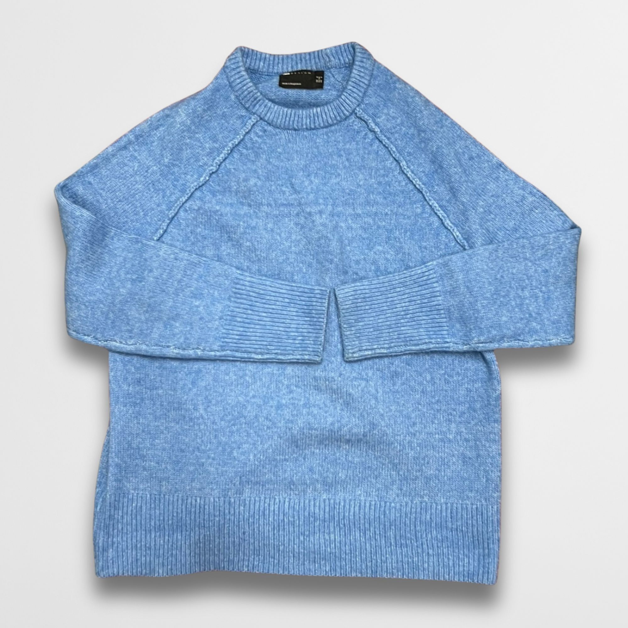 Asos Asos Design Sweater- Blue knit crewneck Size XS / US 0-2 / IT 36-38 - 2 Thumbnail