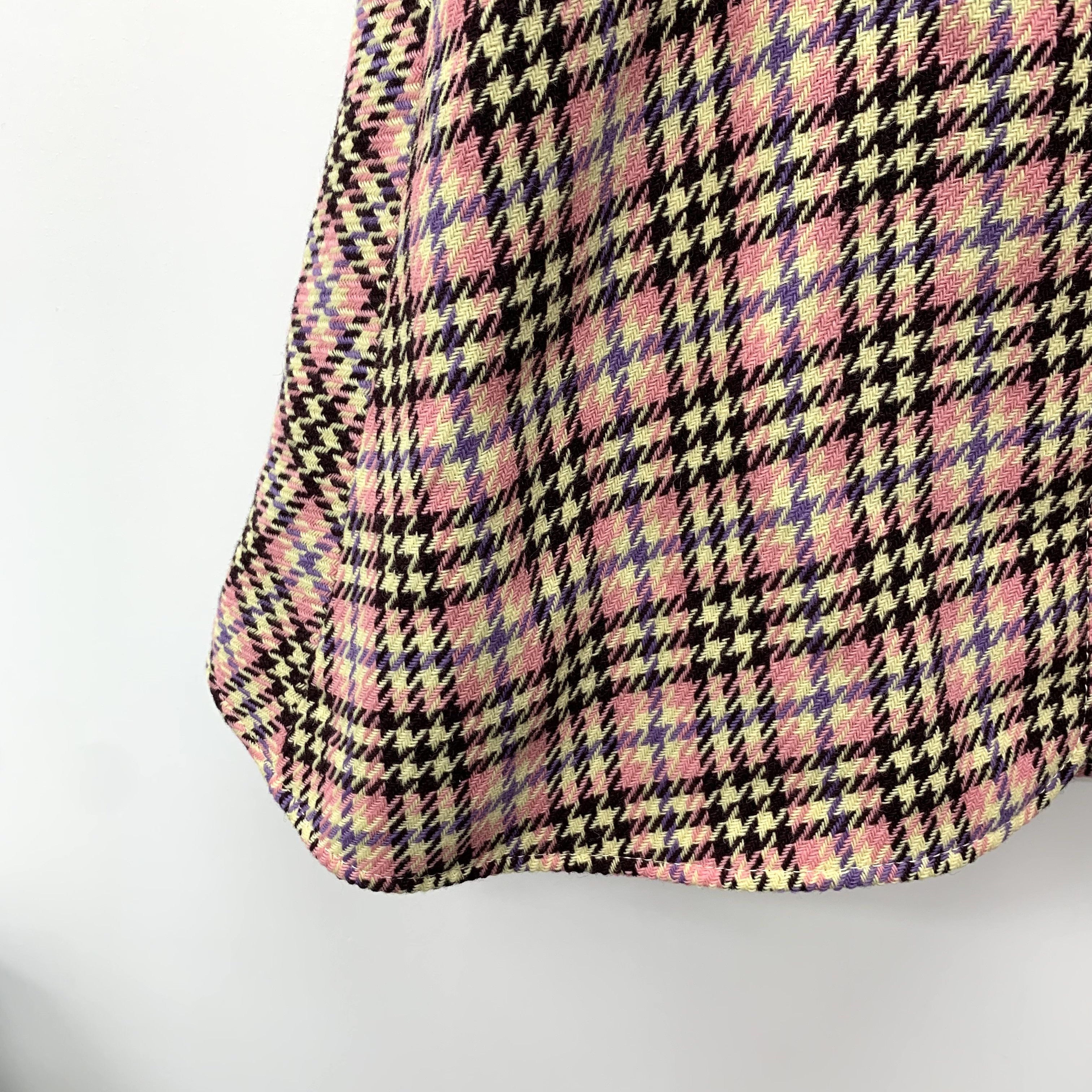 Gucci Brown Striped Collar Buttoned Cape Jacket (Size S)