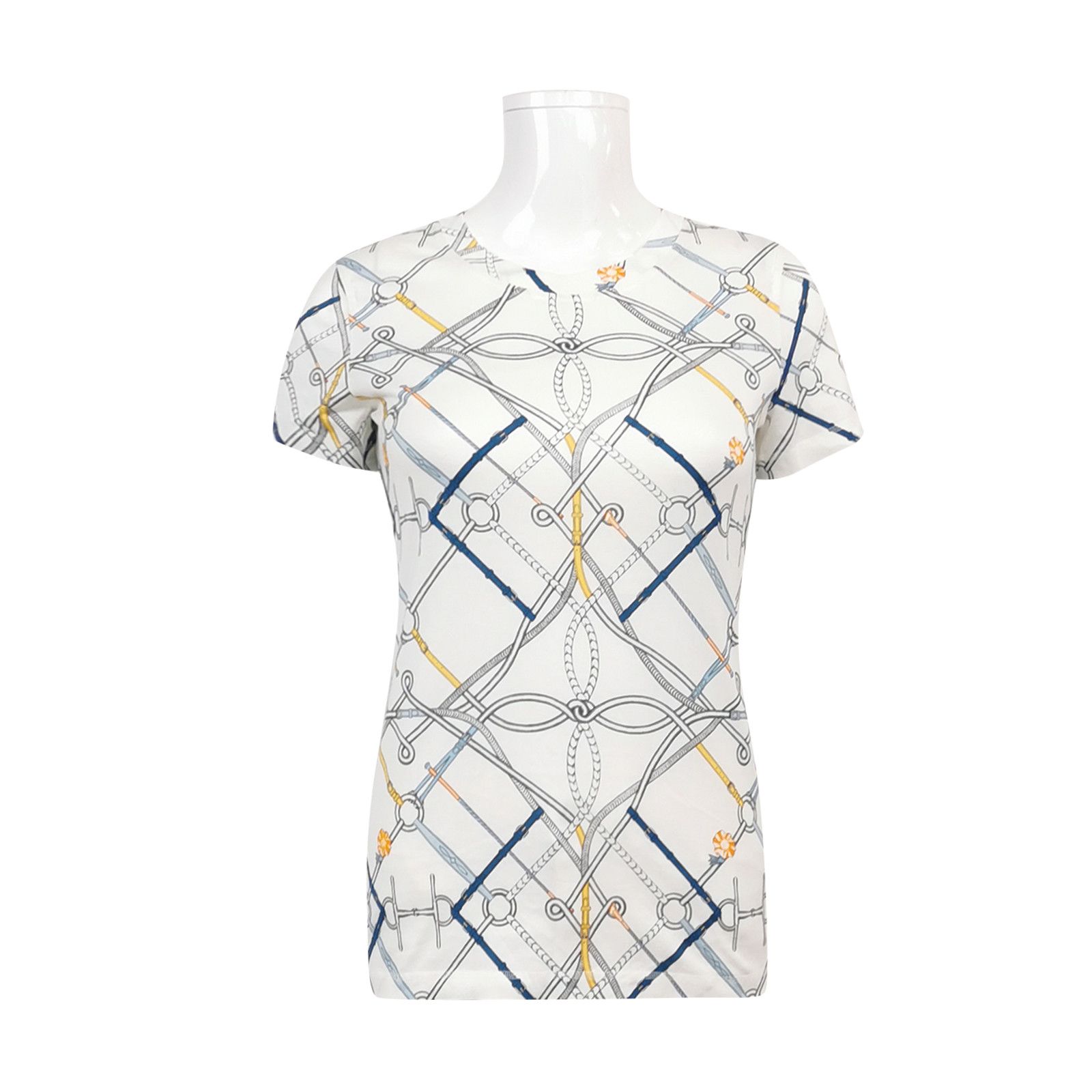 Hermes Hermes Women it_34 Short Sleeve Shirts Size XXS / US 00 / IT 34 - 1 Thumbnail