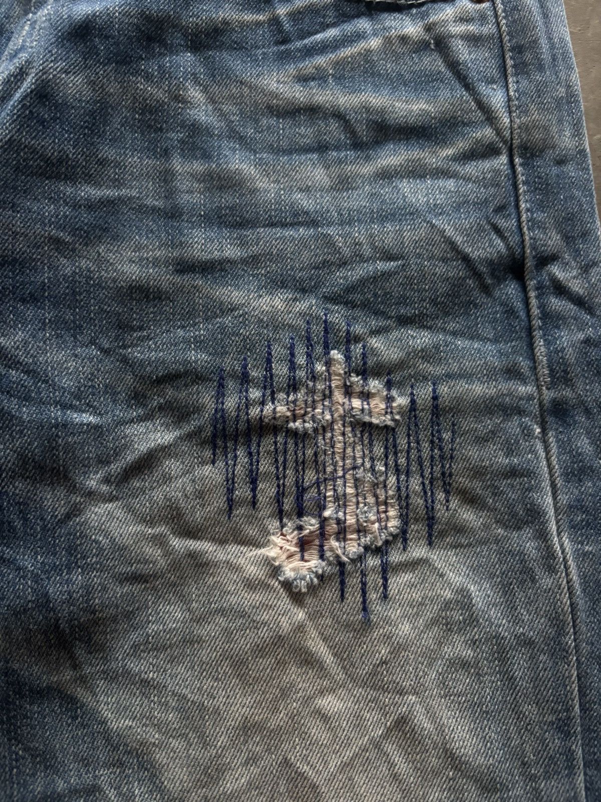 If Six Was Nine RED PEPPER JAPANESE DENIM DISTRESSED WASHED REPAIRED PUNK Size US 30 / EU 46 - 15 Thumbnail