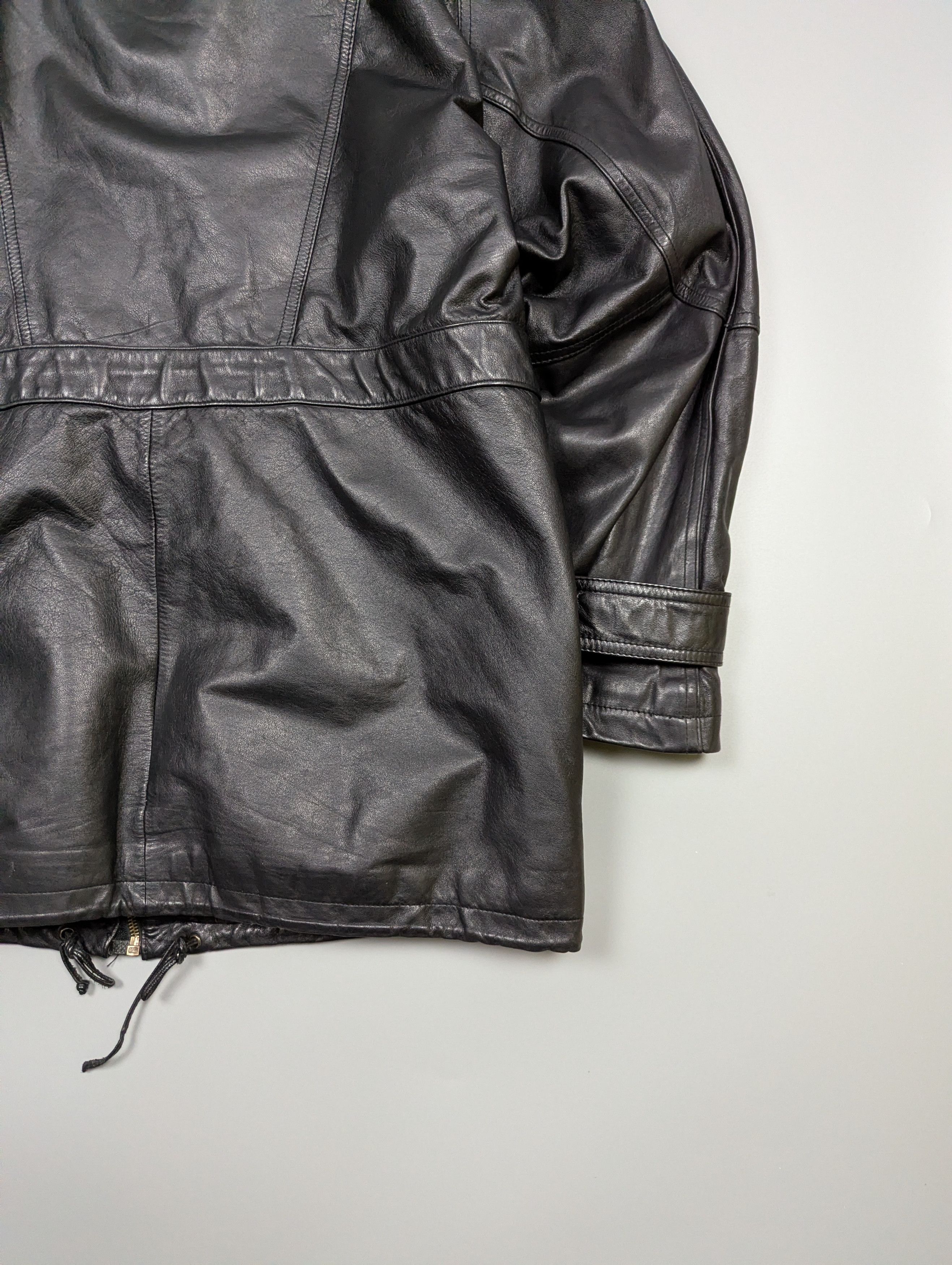 Vintage Vintage PRINCE Heavy Black Leather Multi-Pocket Jacket Size US L / EU 52-54 / 3 - 19 Thumbnail