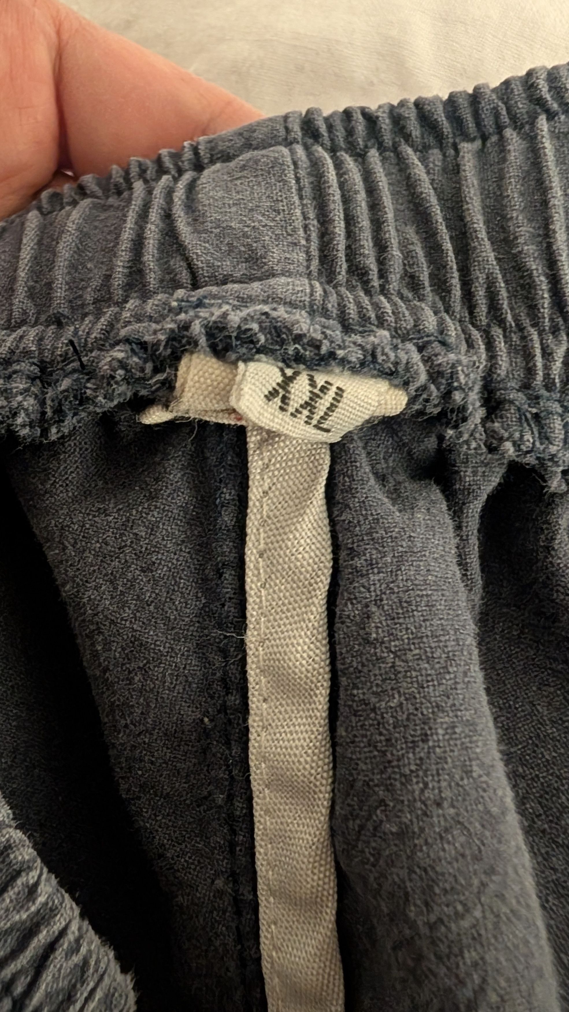 Japanese Brand Mr Donoo Loose Drawstring Joggers - Dark Blue - XL Size US 26 / EU 42 - 4 Thumbnail