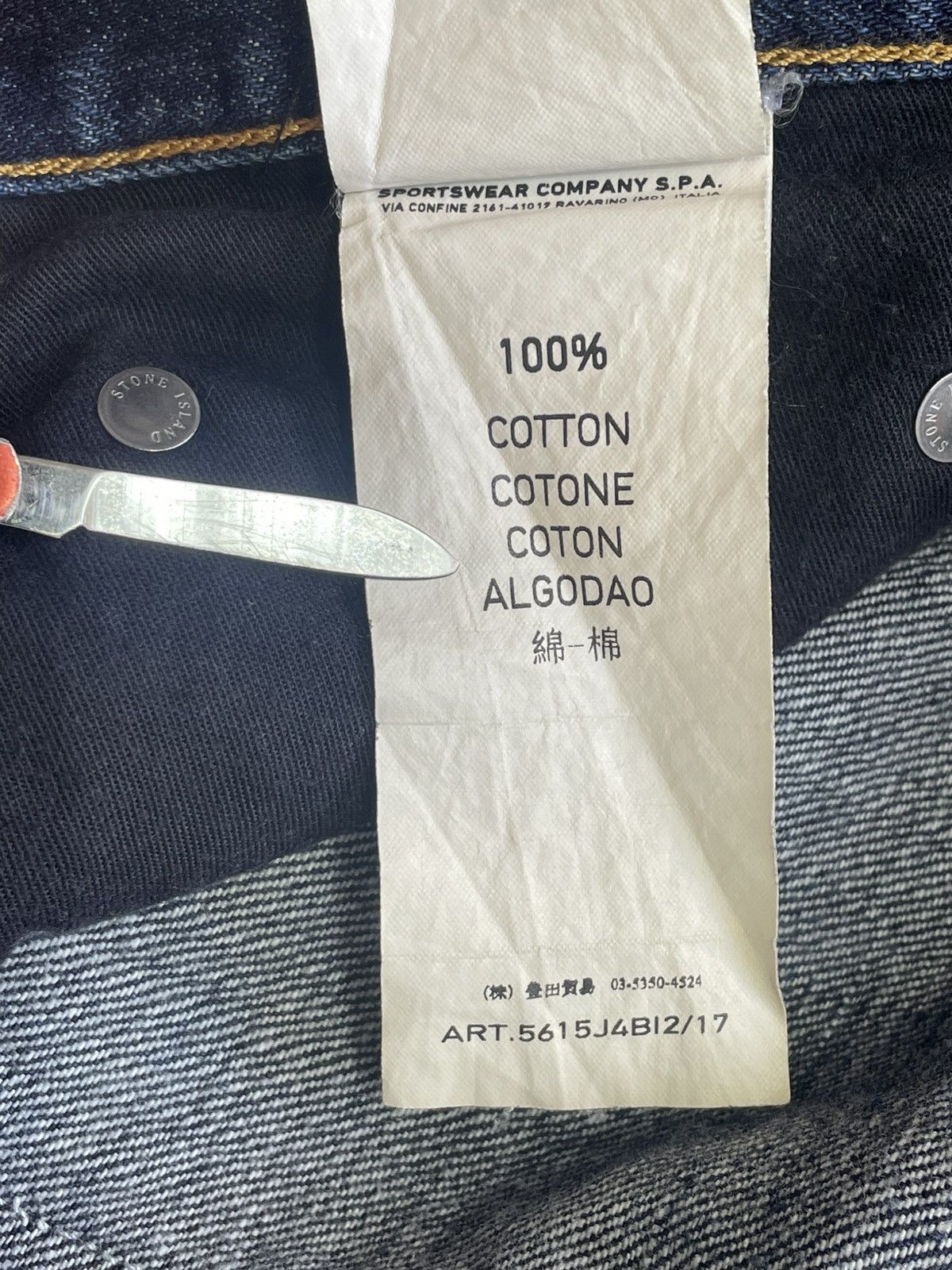Stone Island Vintage Stone Island Baggy Denim Jeans Patch Logo 90s Y2k Size US 32 / EU 48 - 19 Thumbnail