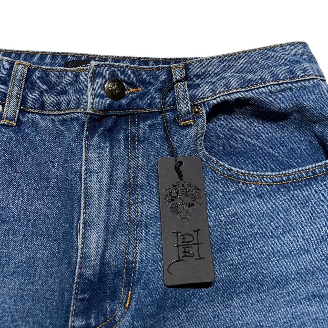 Ed Hardy × Vintage Ed Hardy Wide Leg Jeans Size 32" / US 10 / IT 46 - 6 Thumbnail