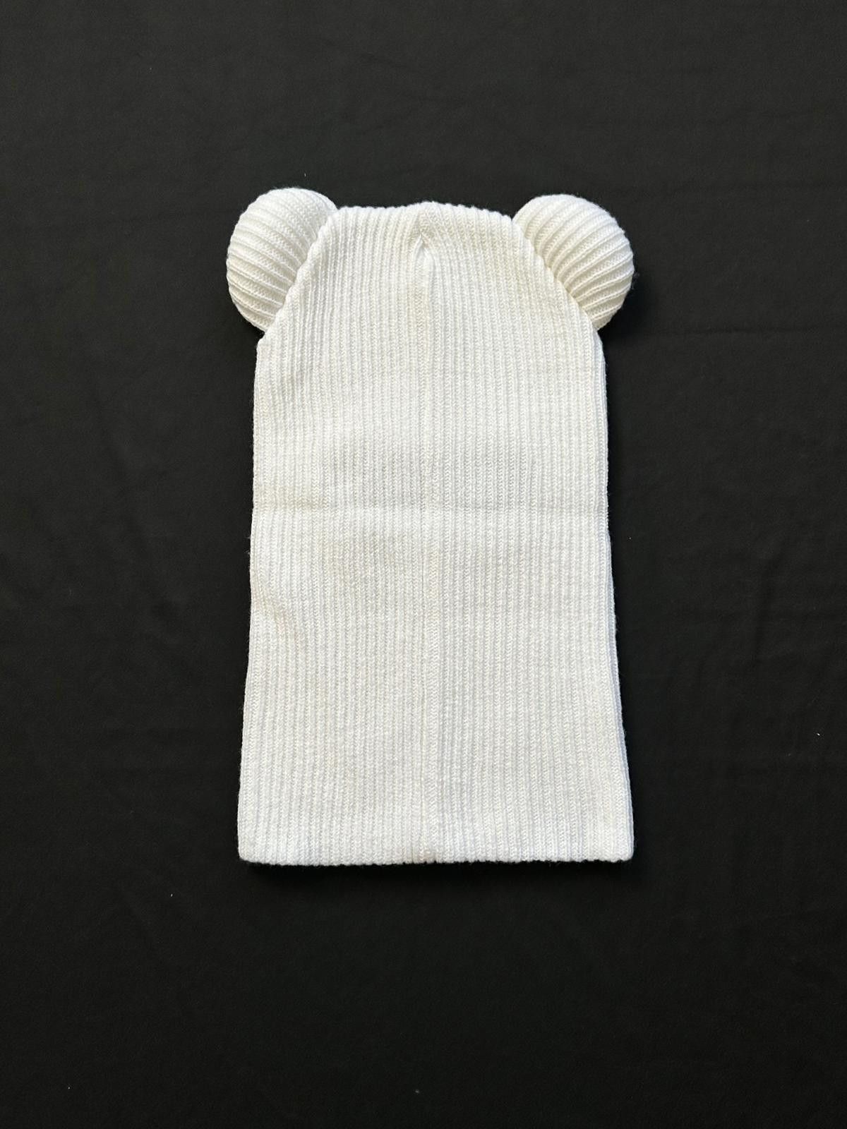 Japanese Brand Rare Box Boys Retro Hearts White Balaclava Ski Mask OS Size ONE SIZE - 6 Thumbnail
