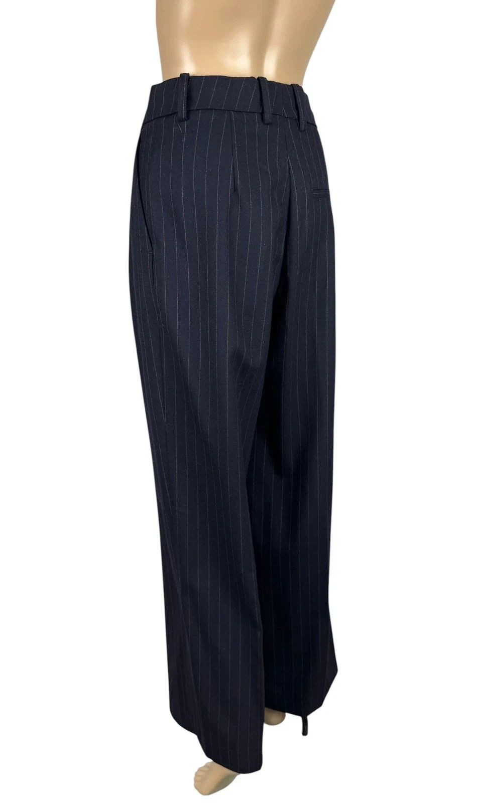 Arket Arket Wool Dress Pants Wide Leg Striped size 36 Size 26" / US 2 / IT 38 - 5 Thumbnail
